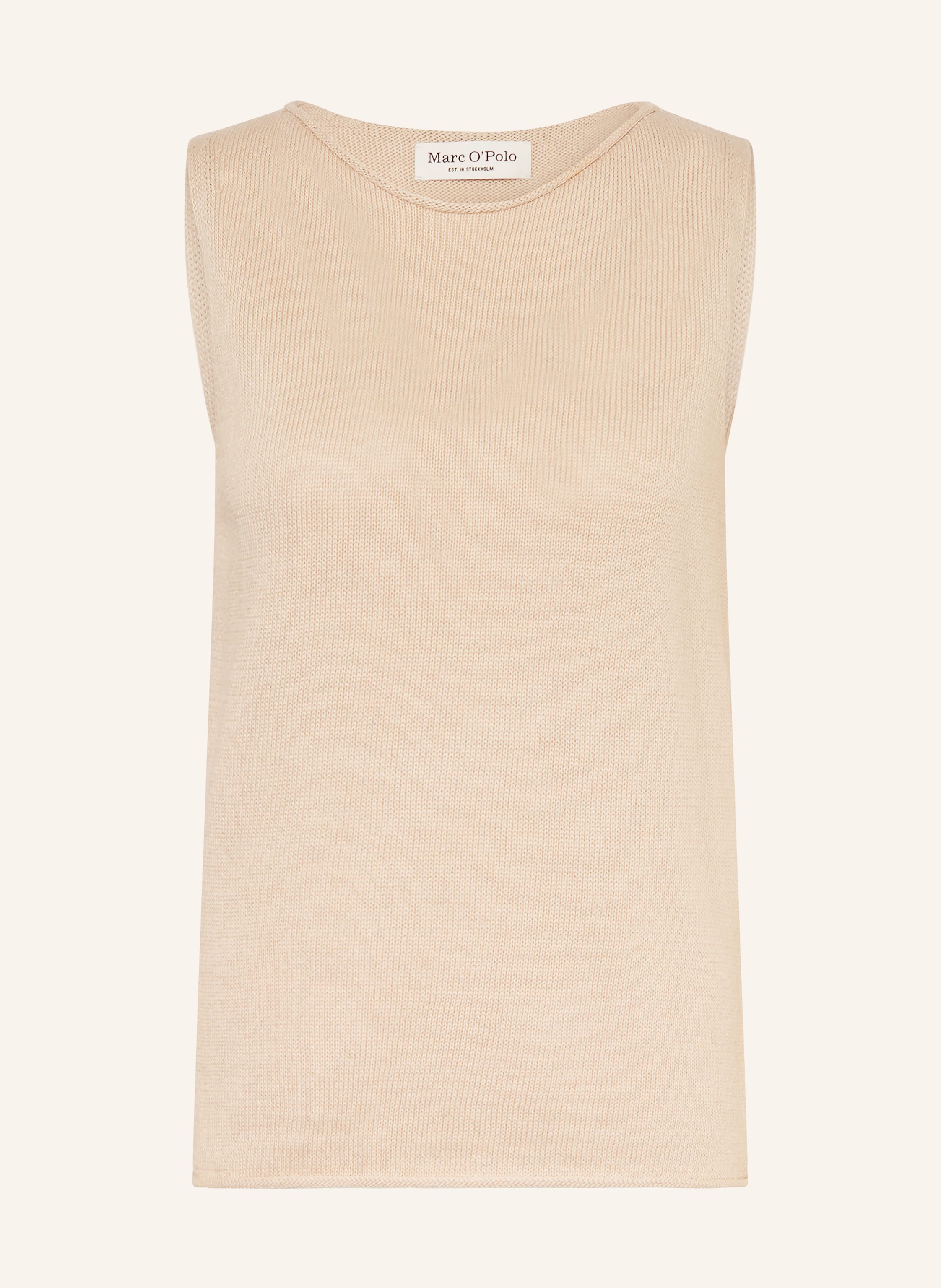 Marc O'polo Stricktop Mit Leinen beige