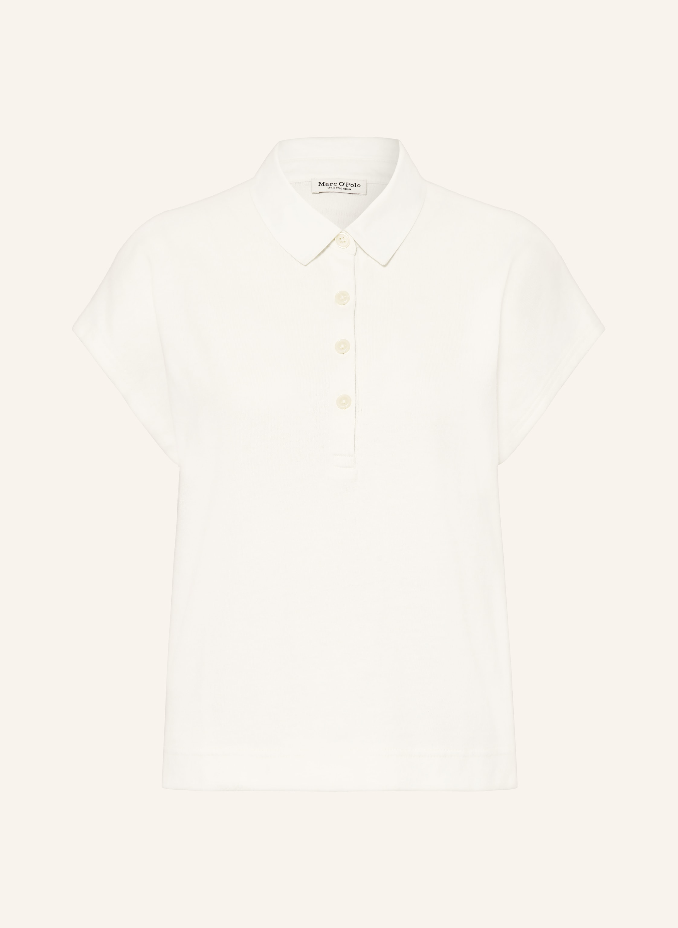 Marc O'polo Strick-Poloshirt weiss