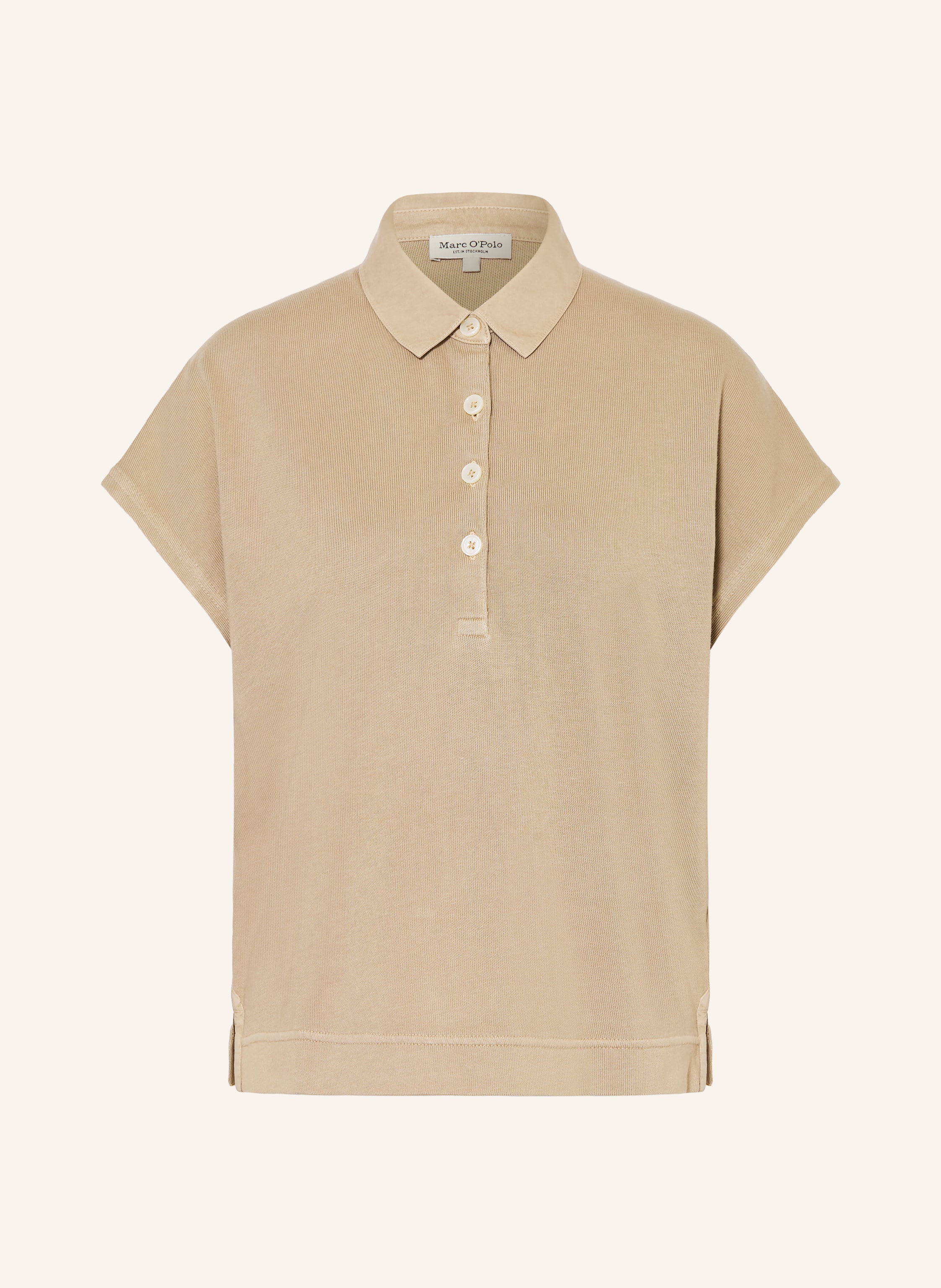 Marc O'polo Strick-Poloshirt beige