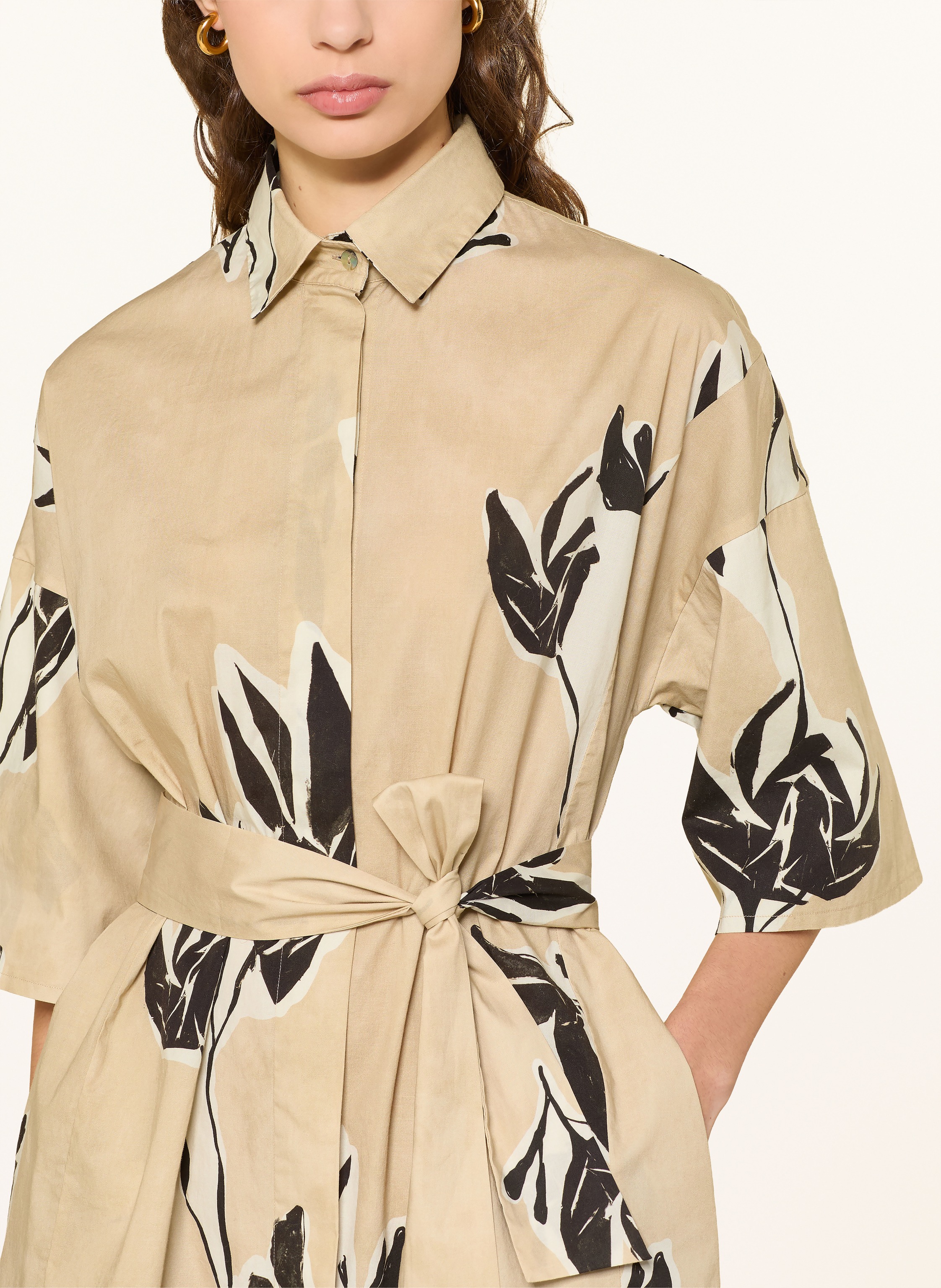 Thumbnail - 0039 Italy Hemdblusenkleid Derby beige