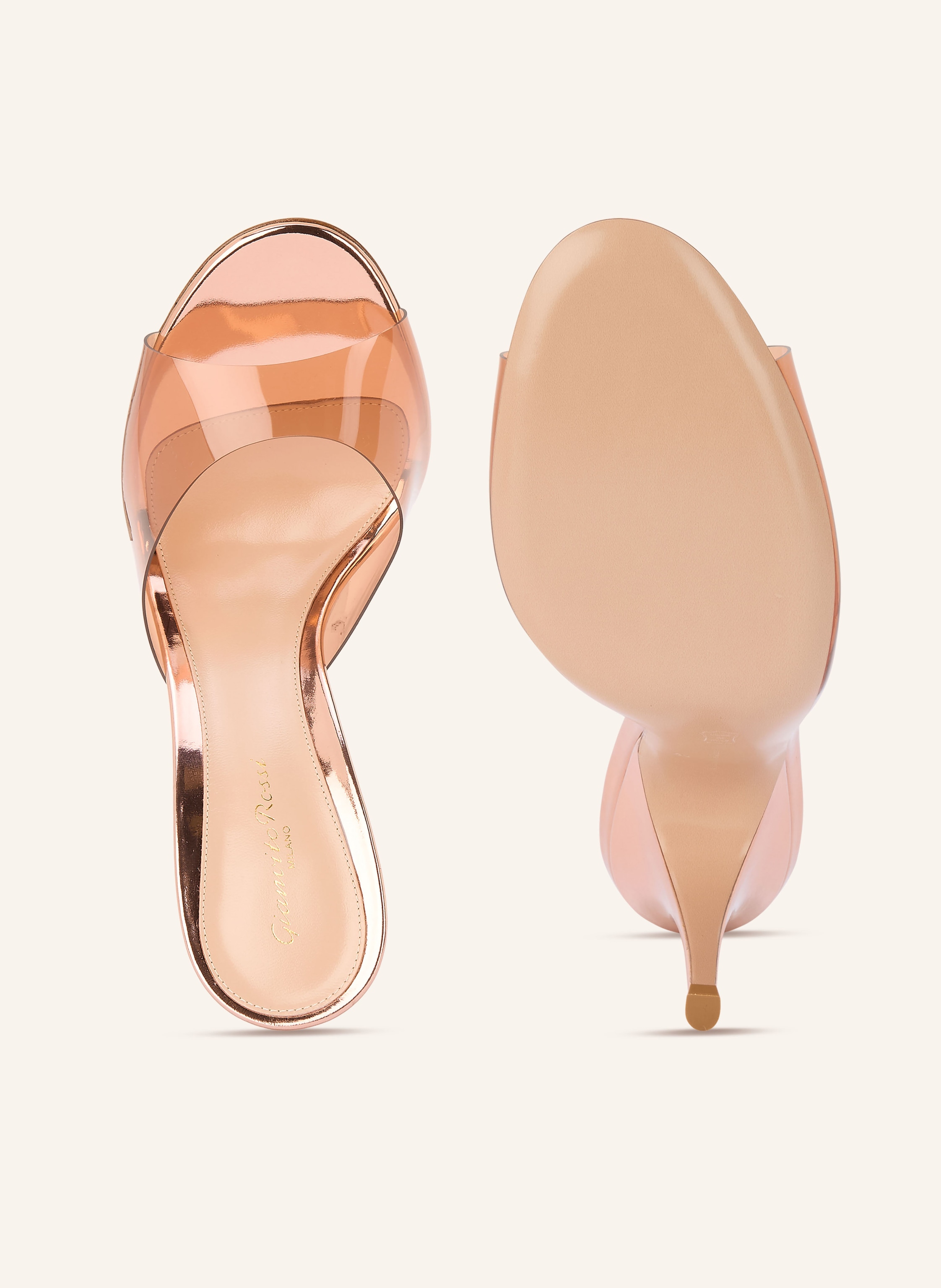 Thumbnail - Gianvito Rossi Mules Sofia rosegold