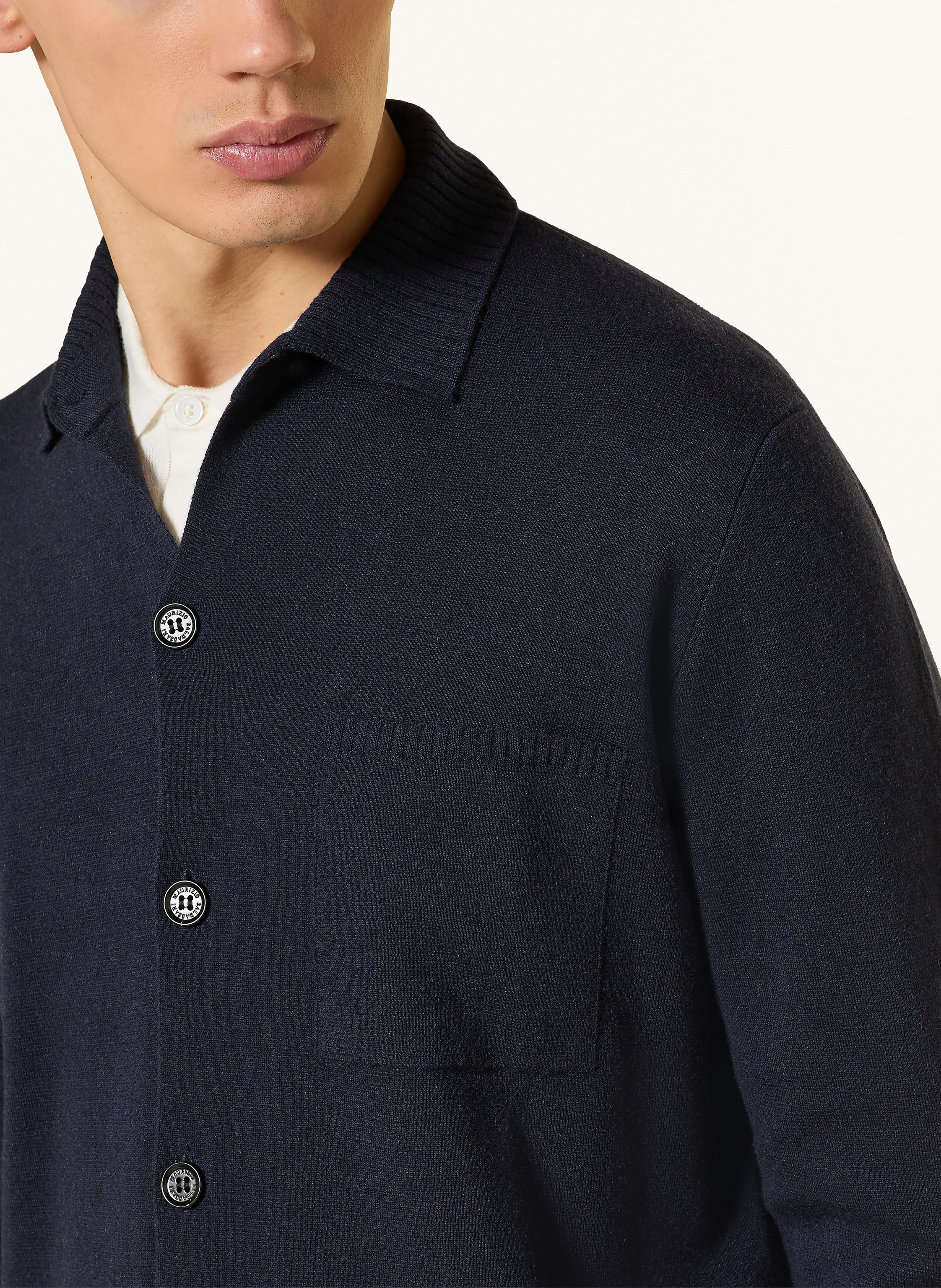 Thumbnail - Maurizio Baldassari Strickjacke Aus Cashmere blau