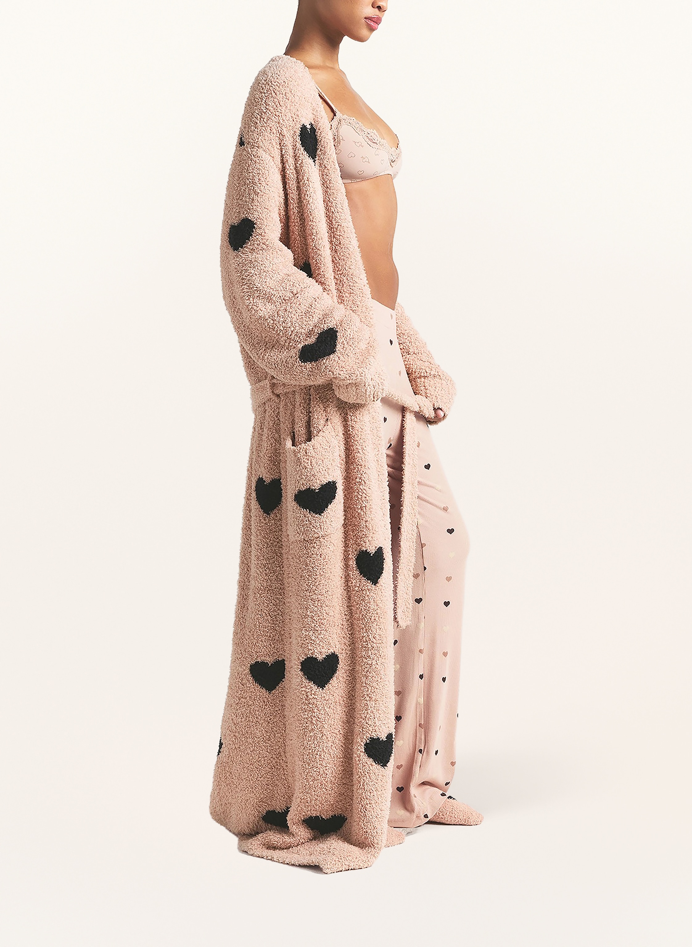 Thumbnail - Skims Damen-Bademantel Cozy beige