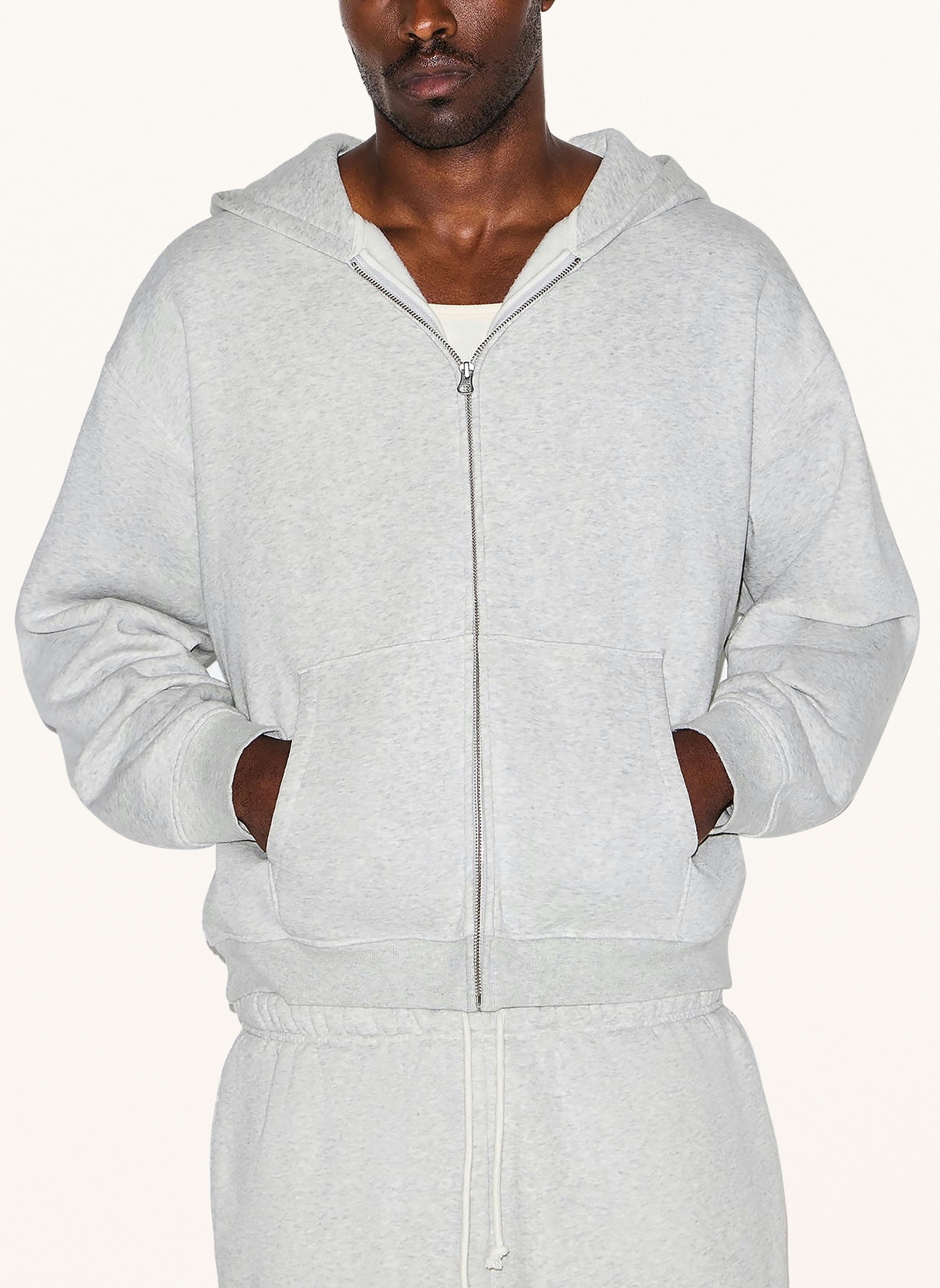 Thumbnail - Skims Lounge-Sweatjacke Fleece Lounge grau