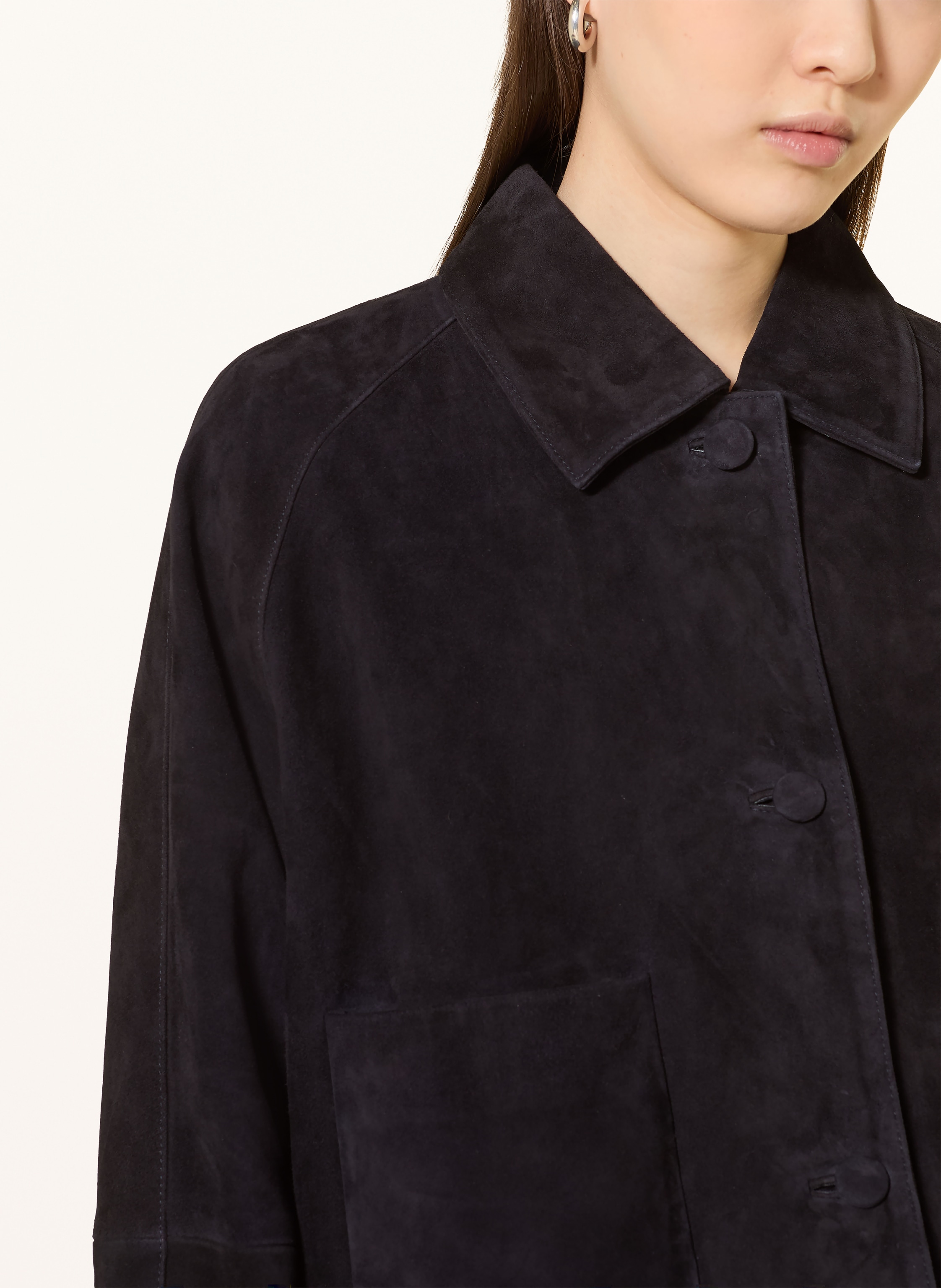 Thumbnail - Dorothee Schumacher Lederjacke Soft Touch blau