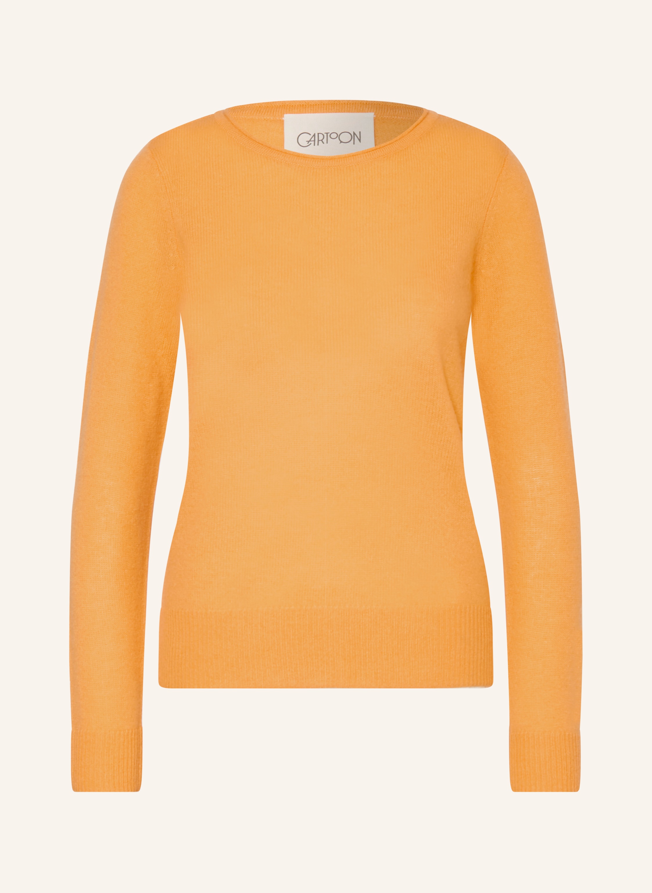 Cartoon Cashmere-Pullover orange