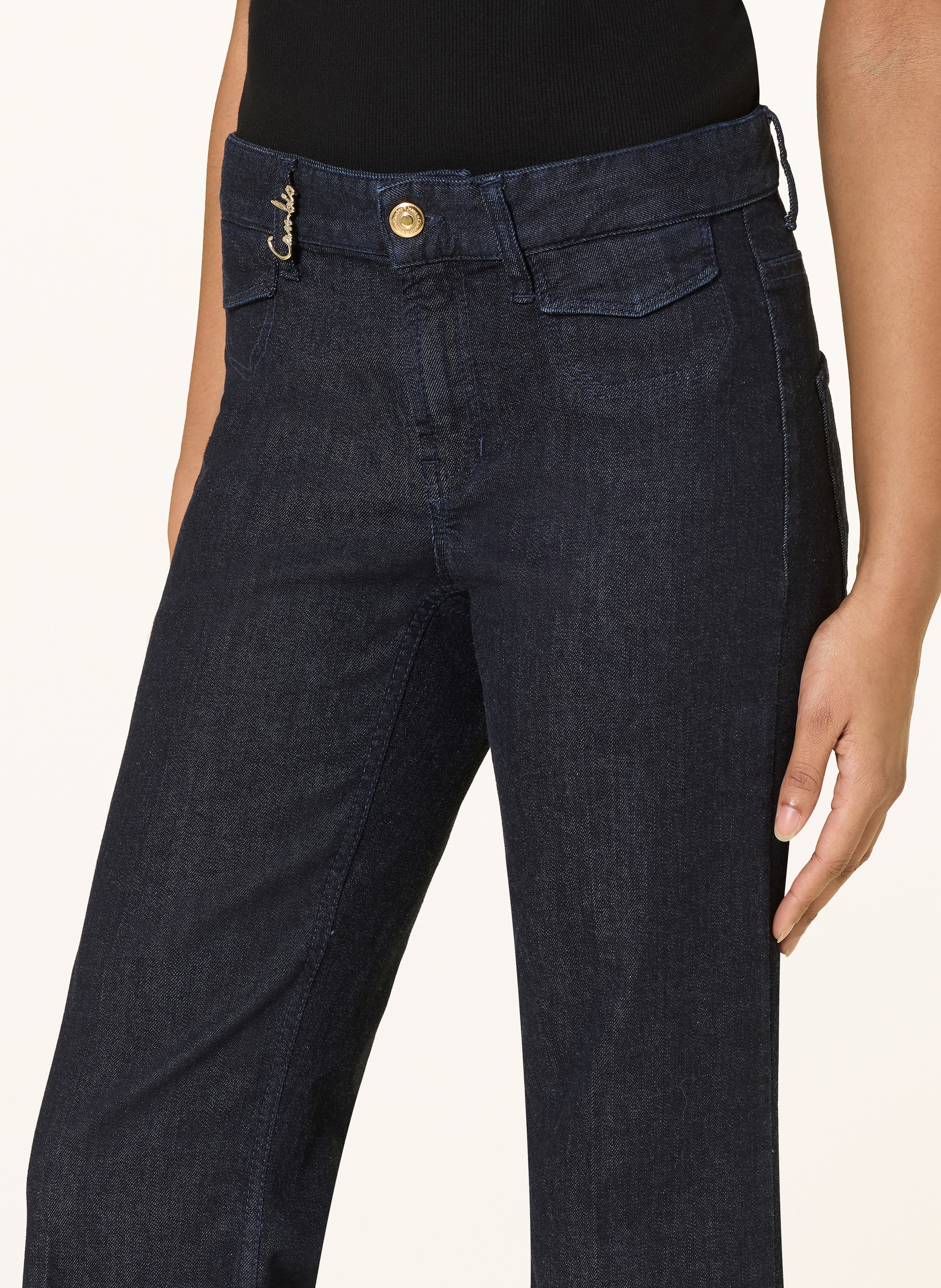 Thumbnail - Cambio Bootcut Jeans Fabienne blau