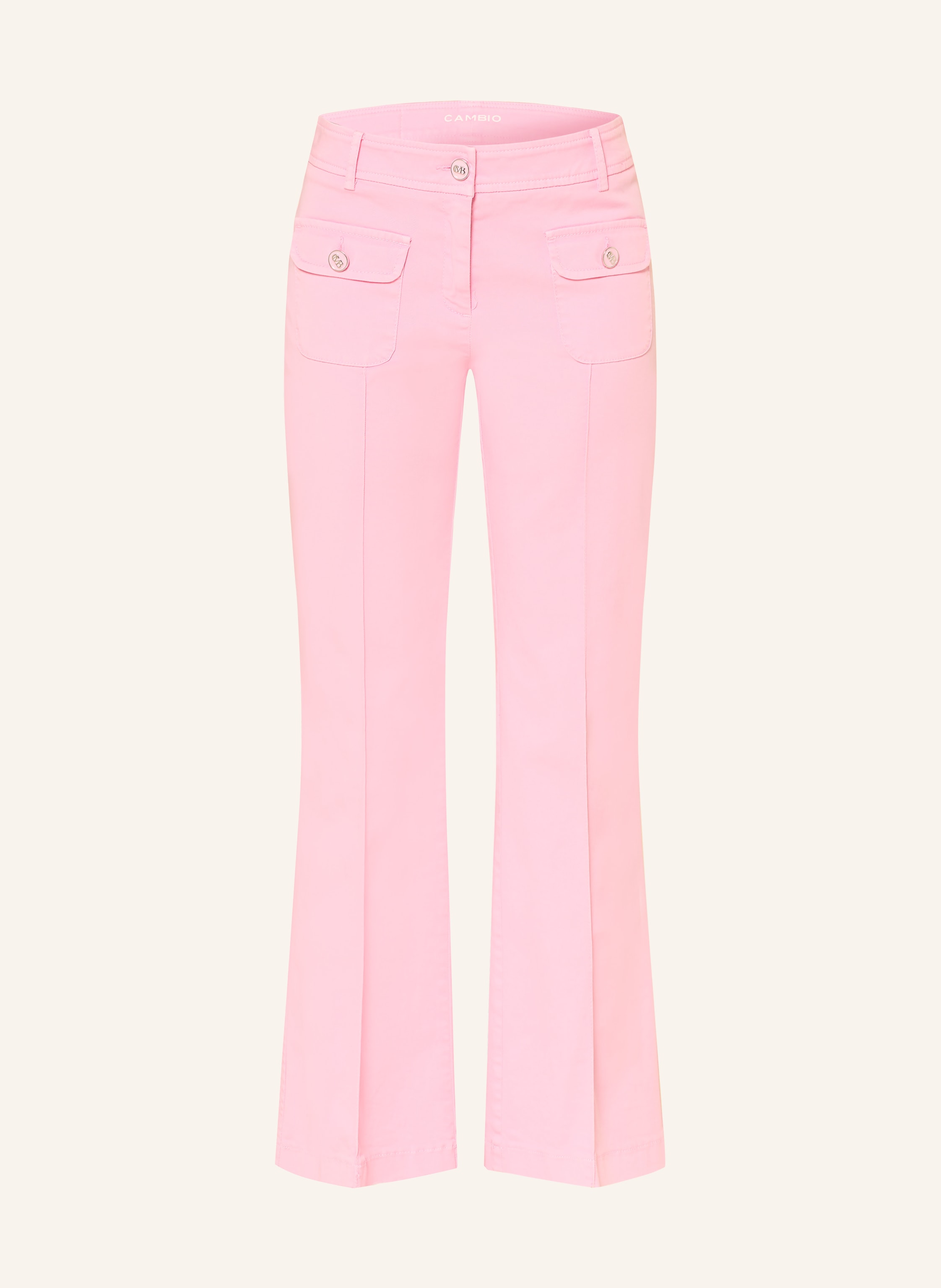 Cambio Bootcut-Hose Farah pink