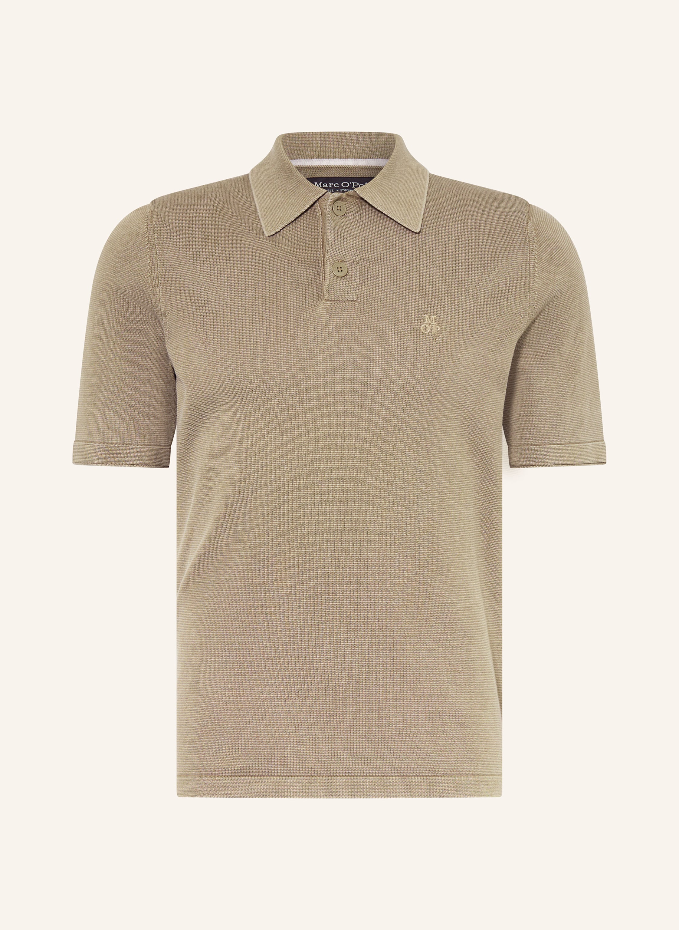 Marc O'polo Strick-Poloshirt braun