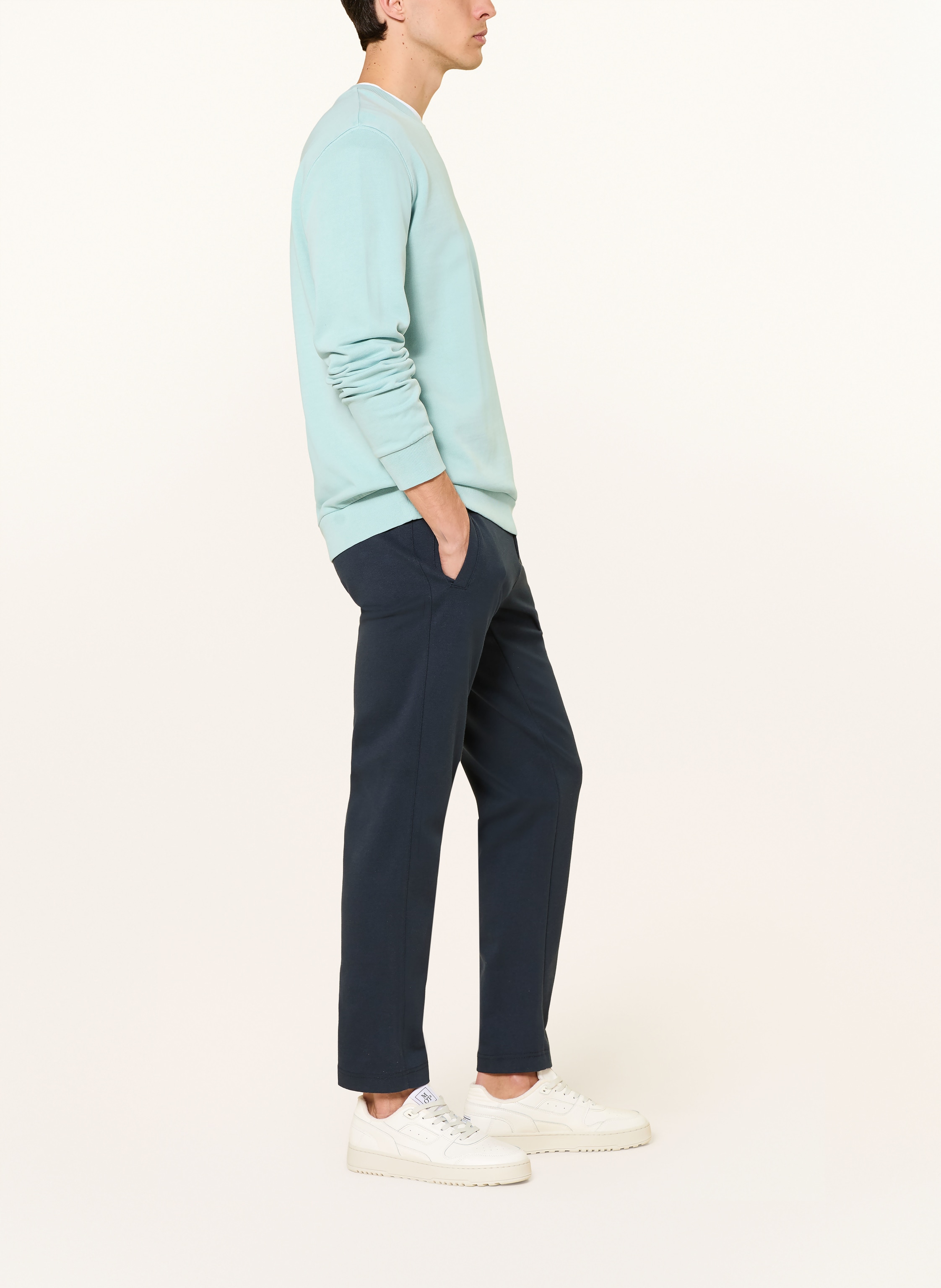 Thumbnail - Marc O'polo Chino Regular Fit Aus Jersey blau