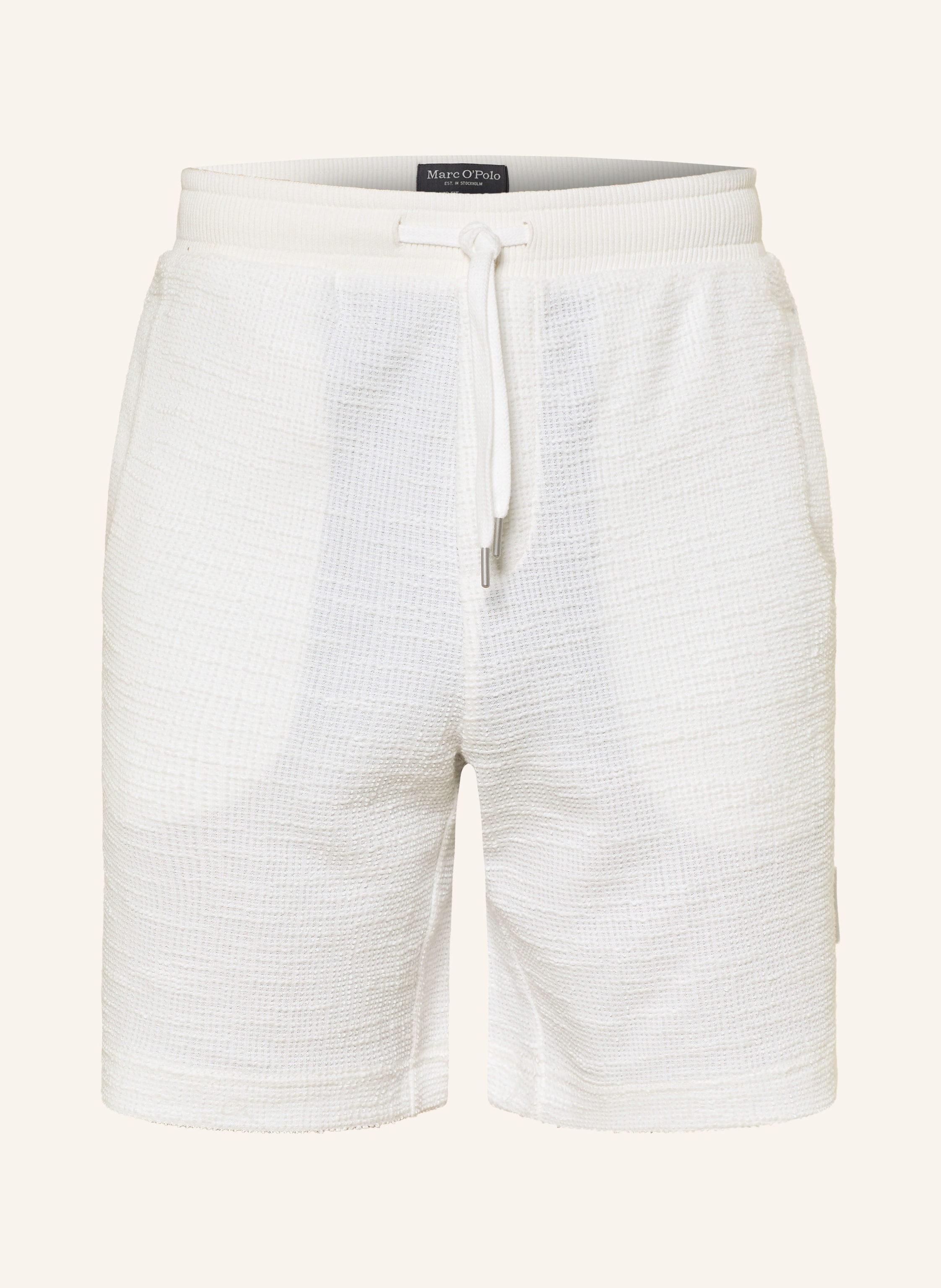 Marc O'polo Bouclé-Shorts Relaxed Fit weiss