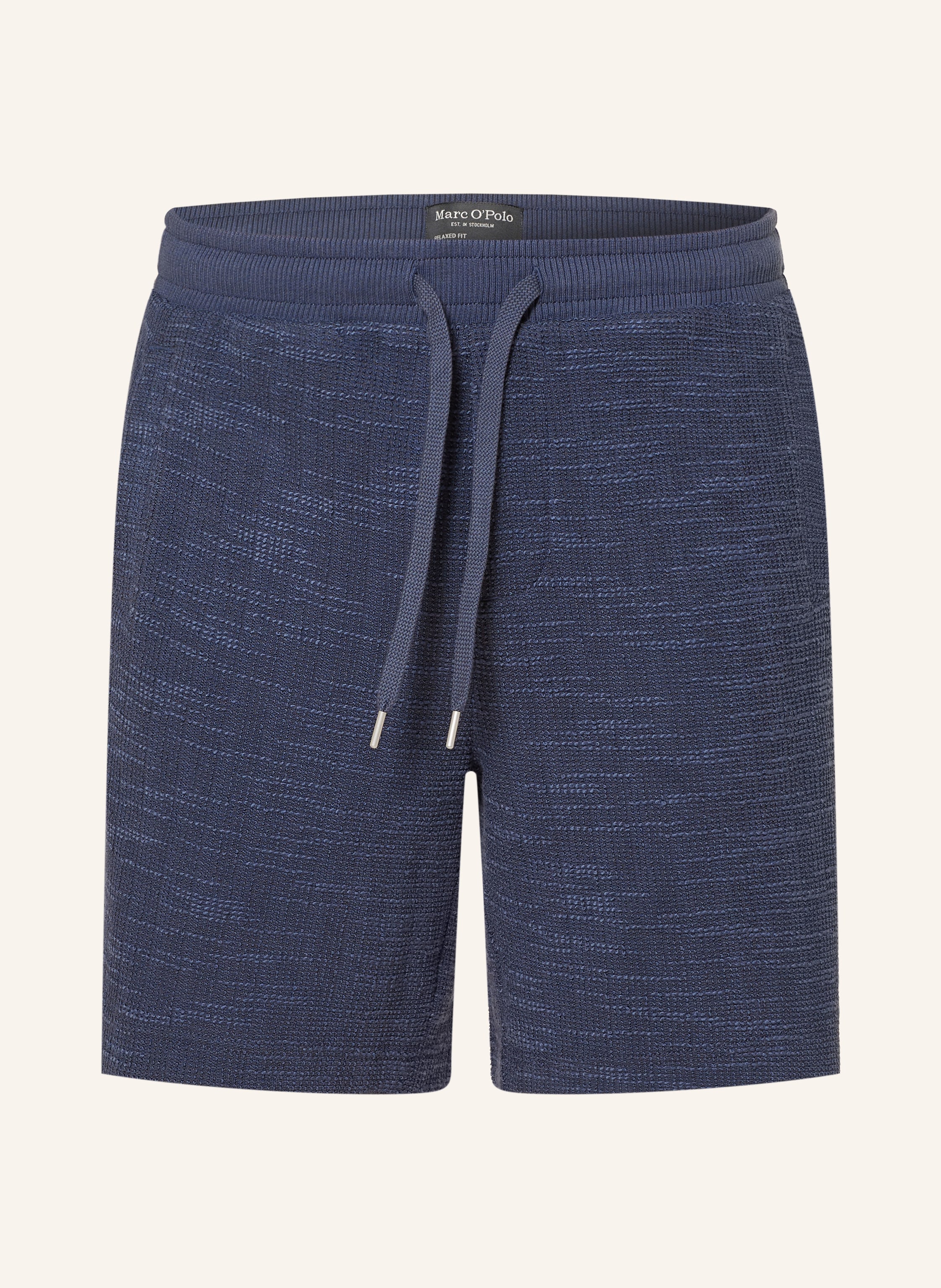 Marc O'polo Bouclé-Shorts Relaxed Fit blau
