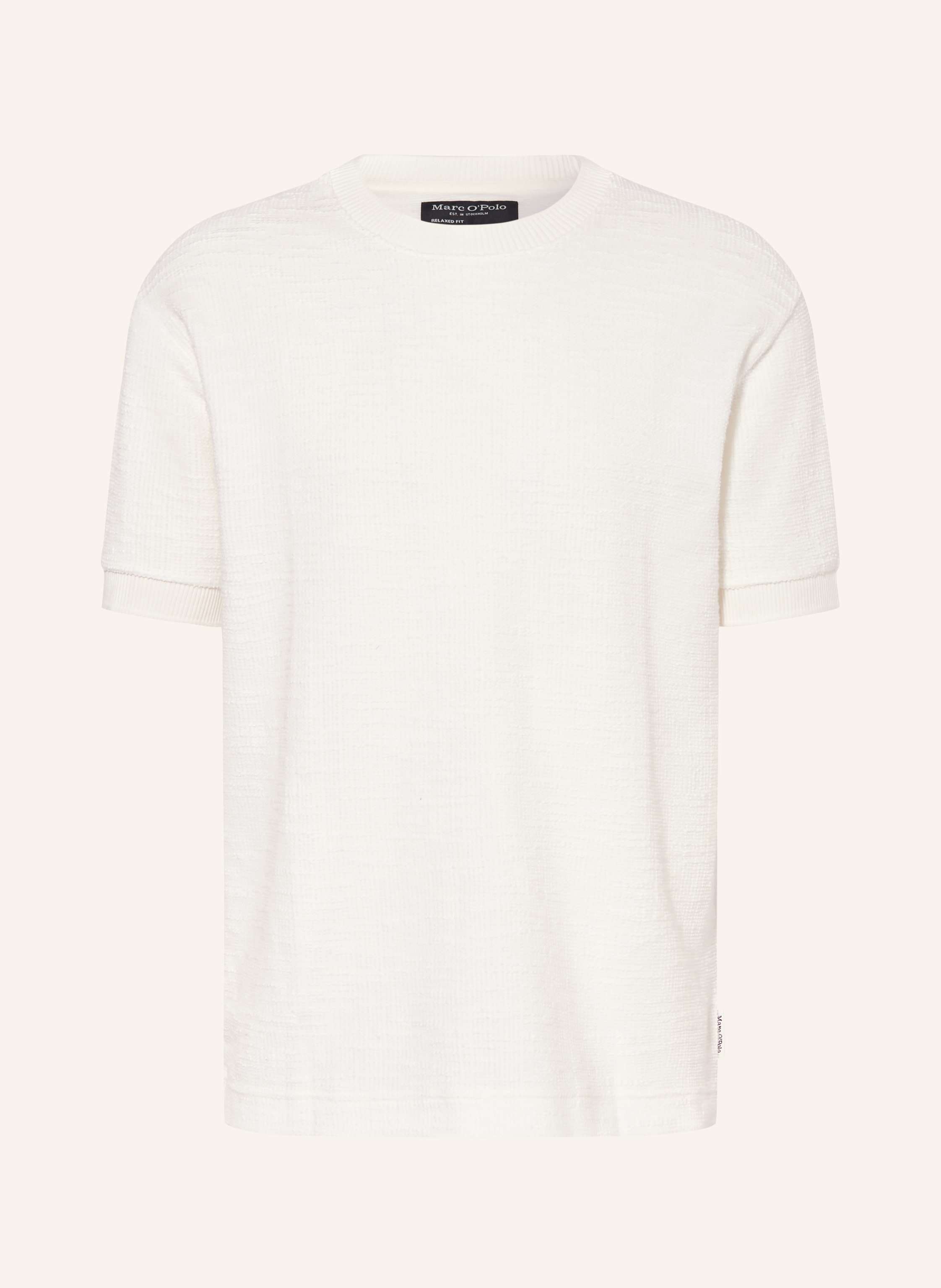 Marc O'polo T-Shirt Aus Bouclé weiss