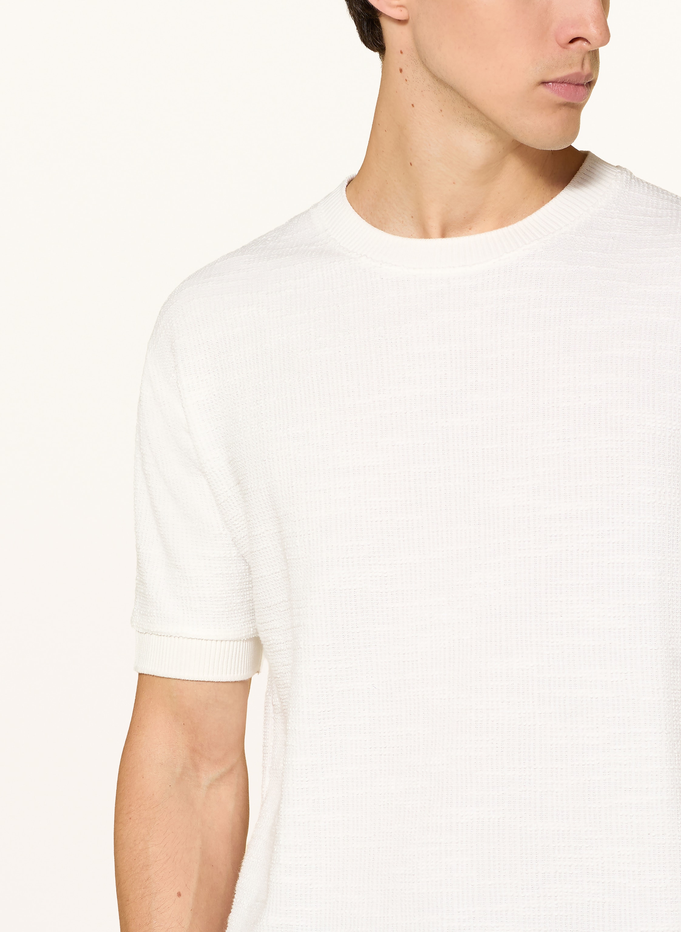 Thumbnail - Marc O'polo T-Shirt Aus Bouclé weiss