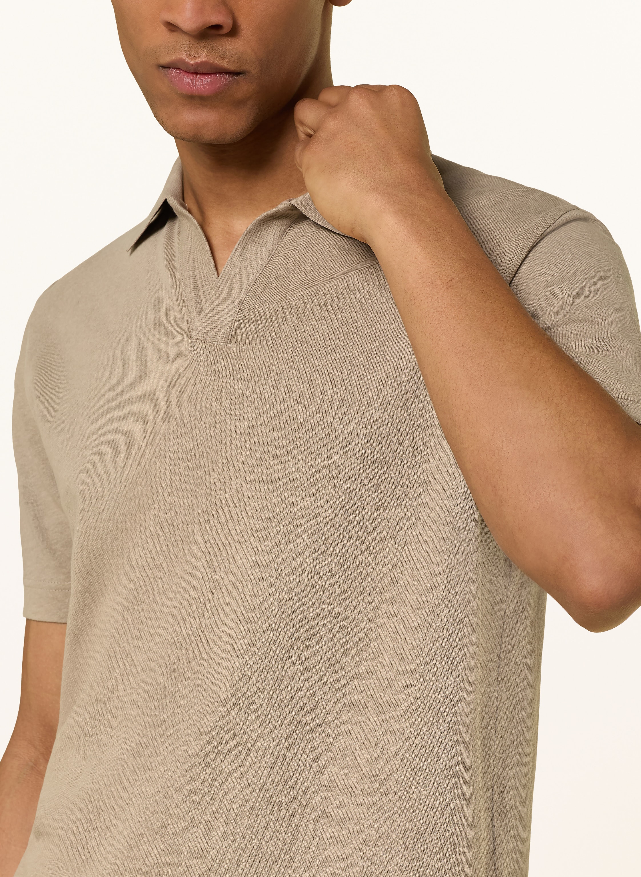 Thumbnail - Marc O'polo Jersey-Poloshirt Regular Fit beige