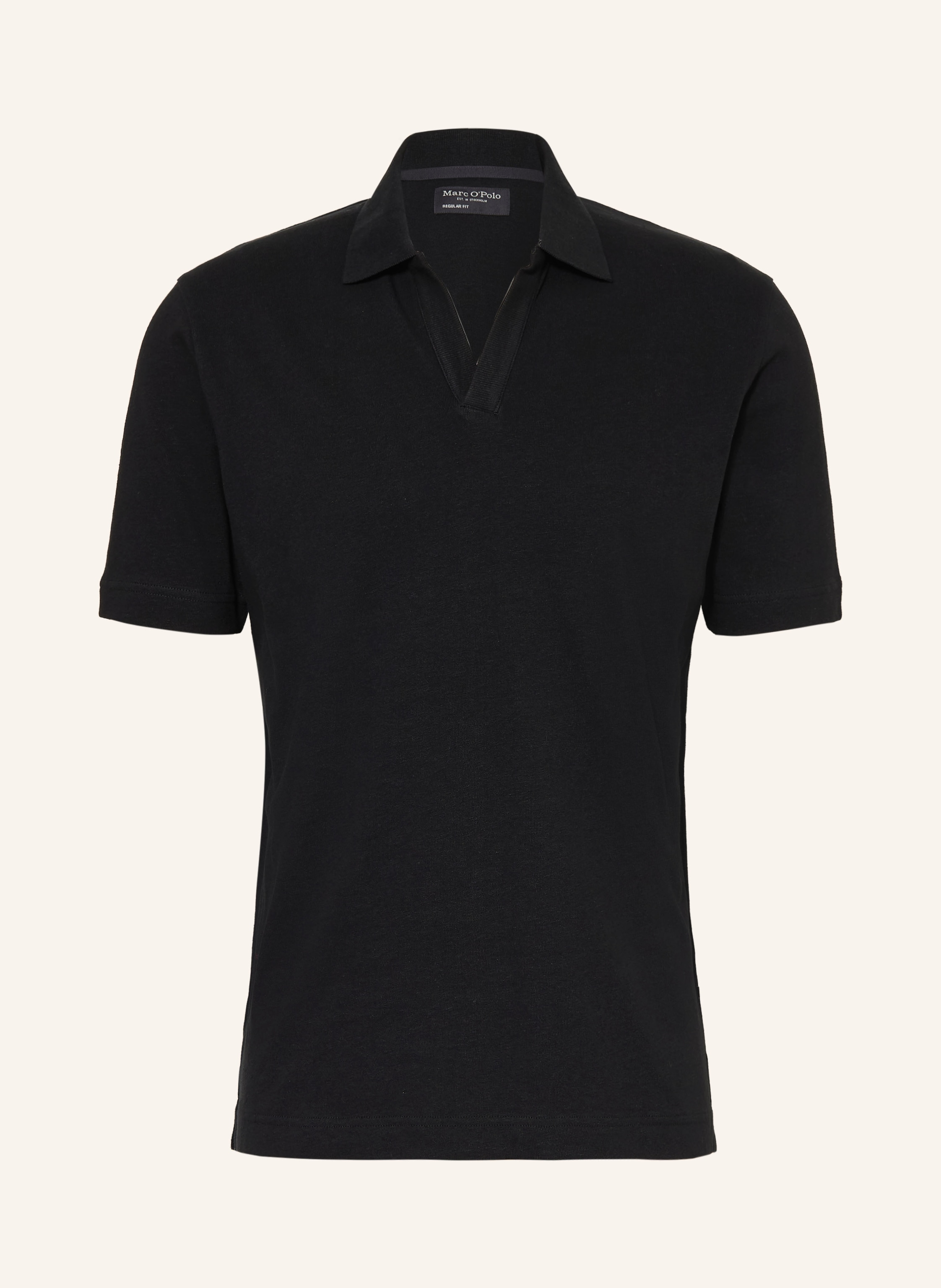 Marc O'polo Jersey-Poloshirt Regular Fit schwarz