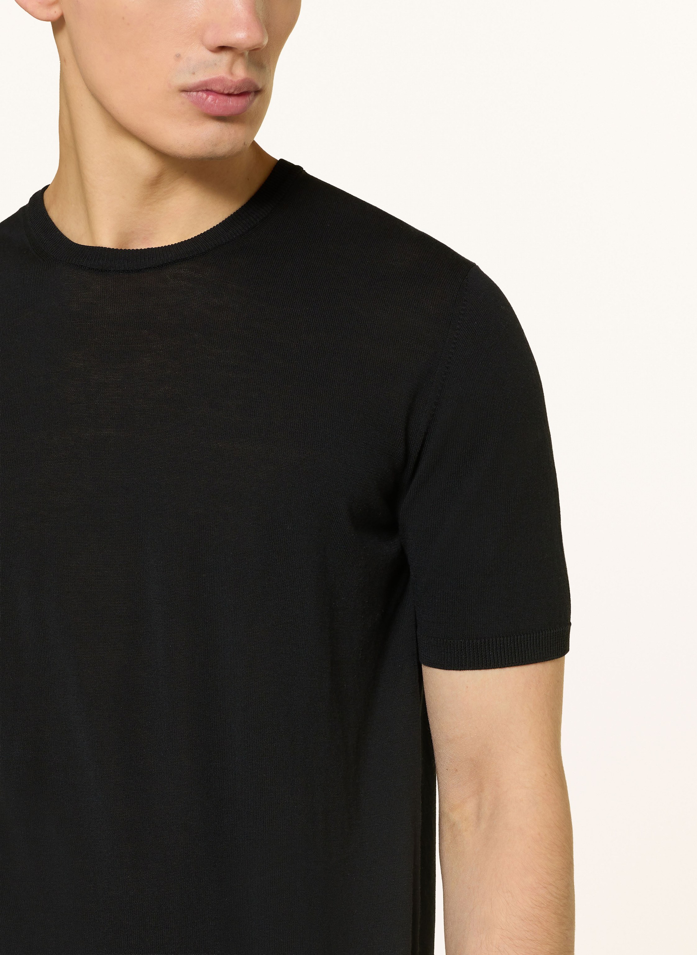 Thumbnail - Roberto Collina Strickshirt schwarz