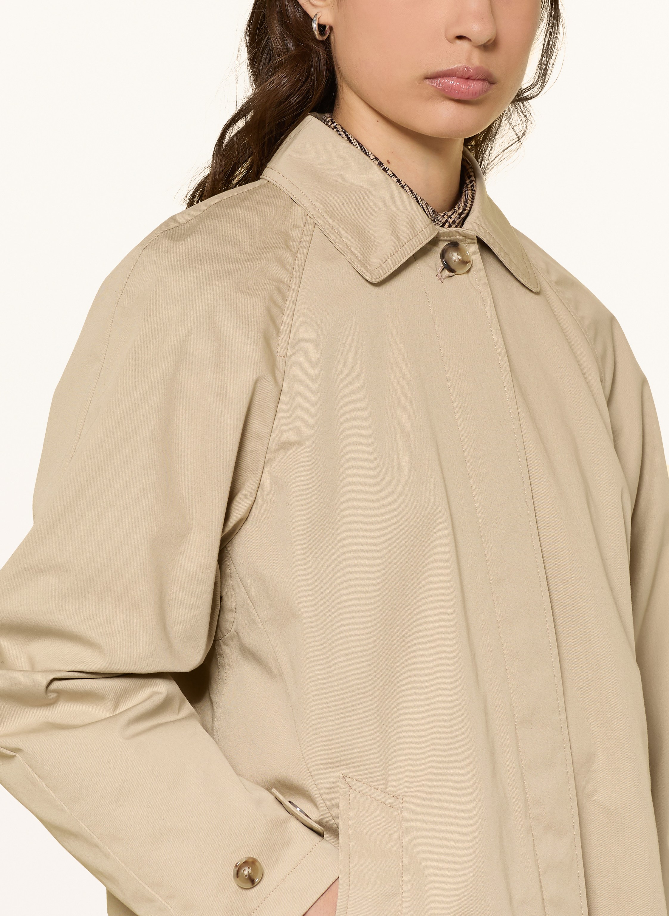 Thumbnail - Woolrich Trenchcoat beige
