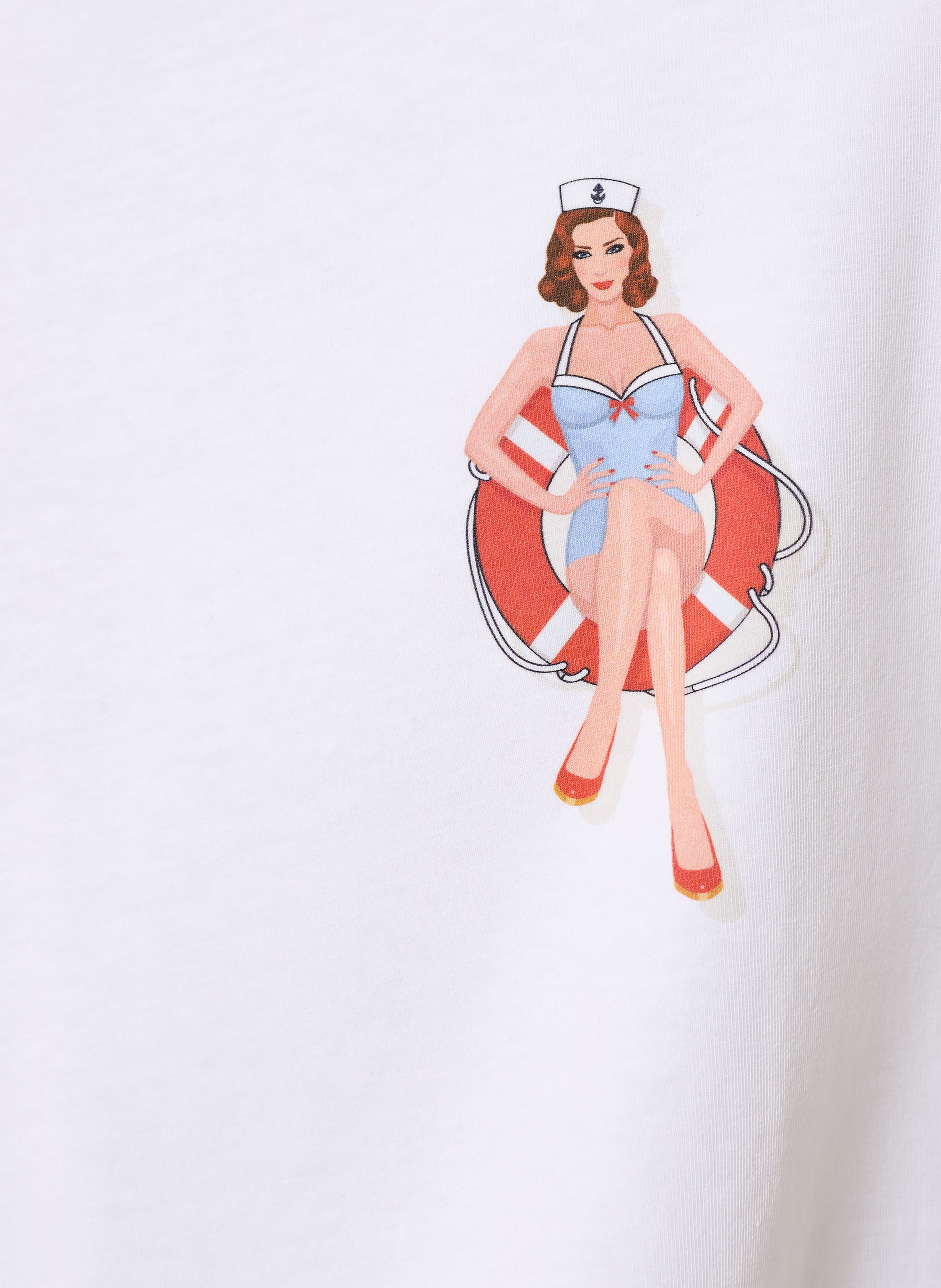 Thumbnail - Mey Schlafshirt Serie Wave Swing weiss