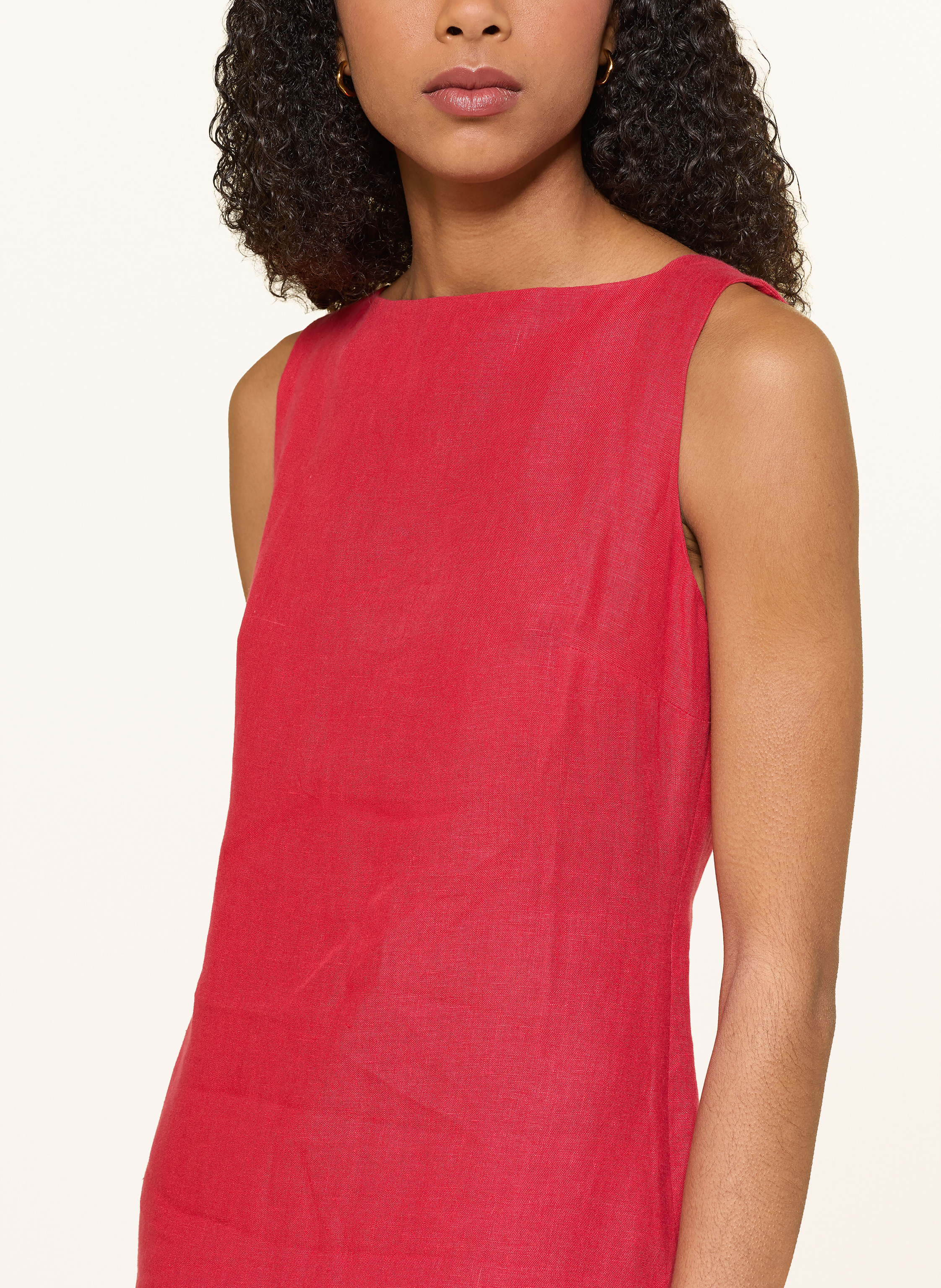 Thumbnail - Arkitaip Etuikleid Dahlia Aus Leinen rot