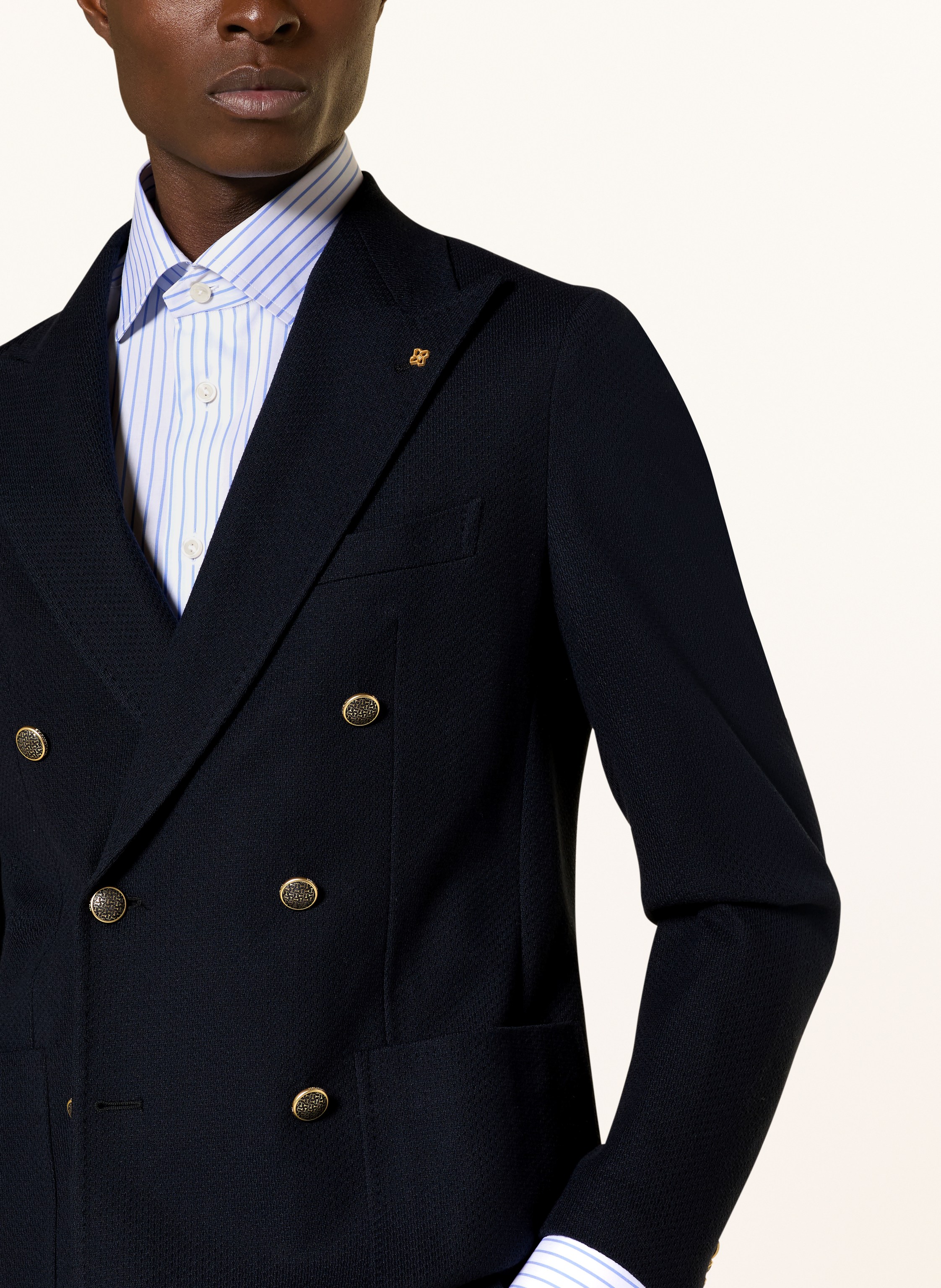 Thumbnail - Tagliatore Jerseysakko Extra Slim Fit blau