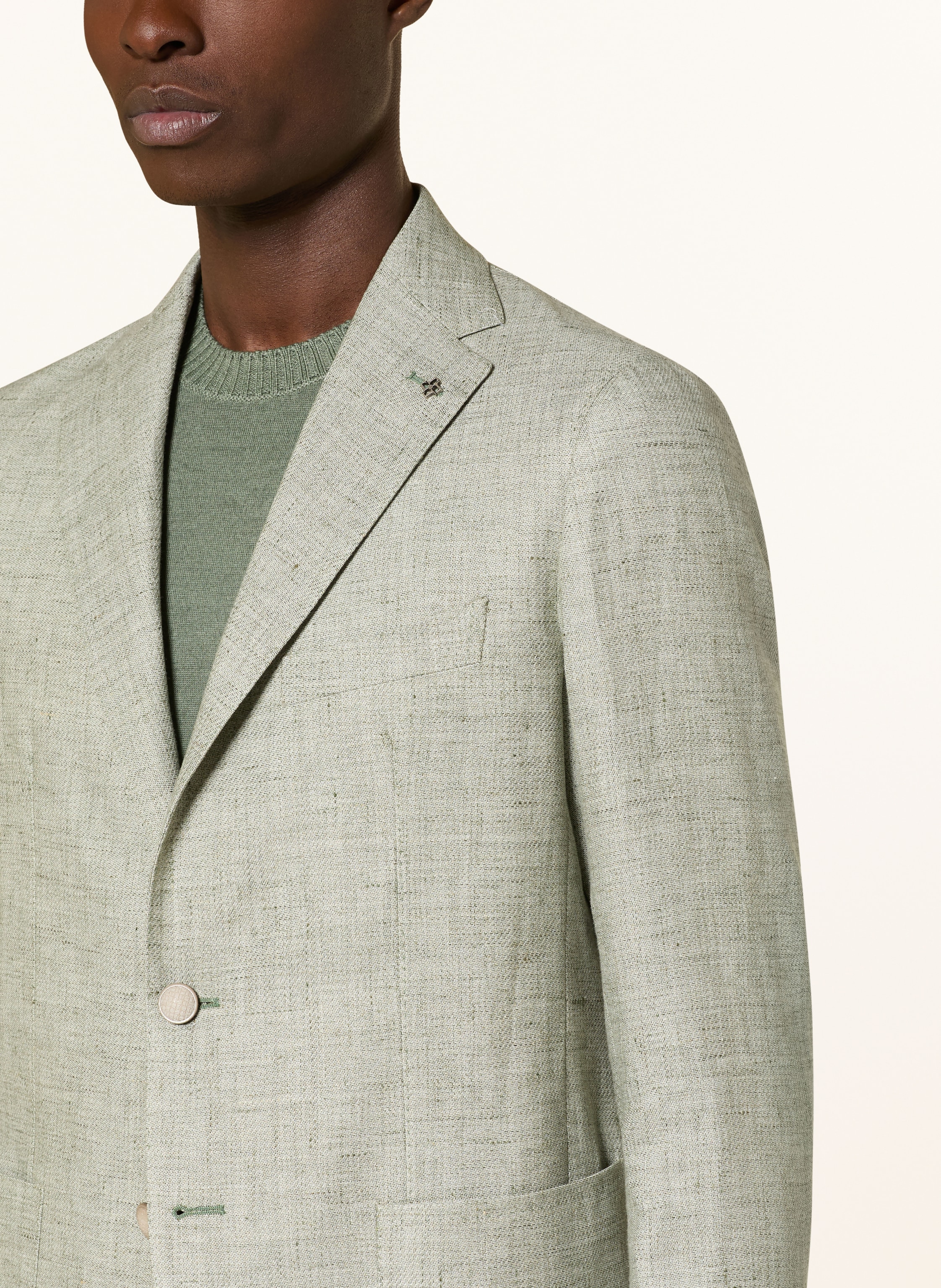 Thumbnail - Tagliatore Sakko Regular Fit Mit Leinen gruen