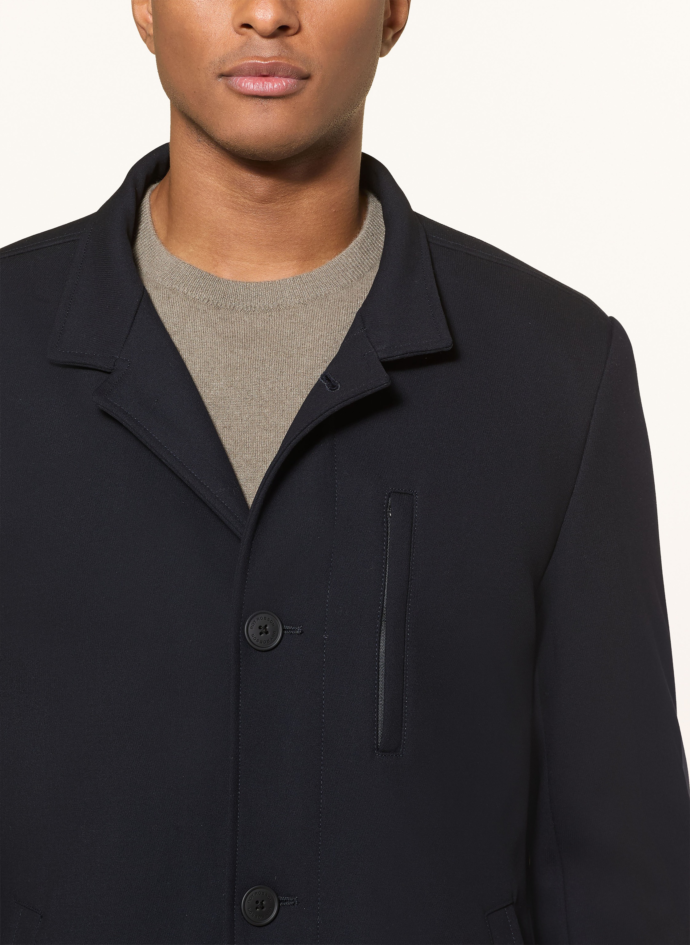 Thumbnail - Roy Robson Mantel Mit Herausnehmbarer Blende blau