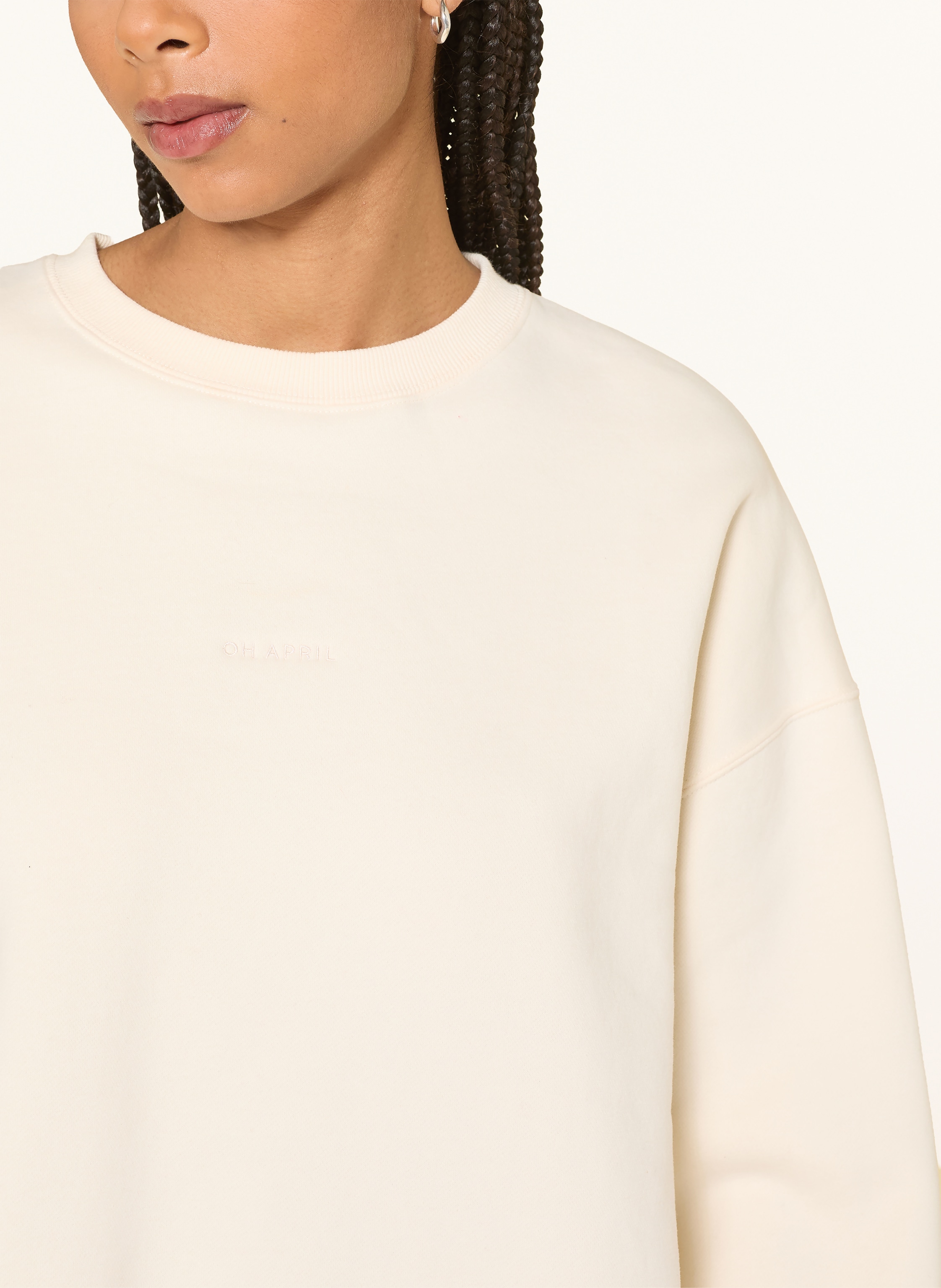 Thumbnail - Oh April Oversized-Sweatshirt Pancake beige