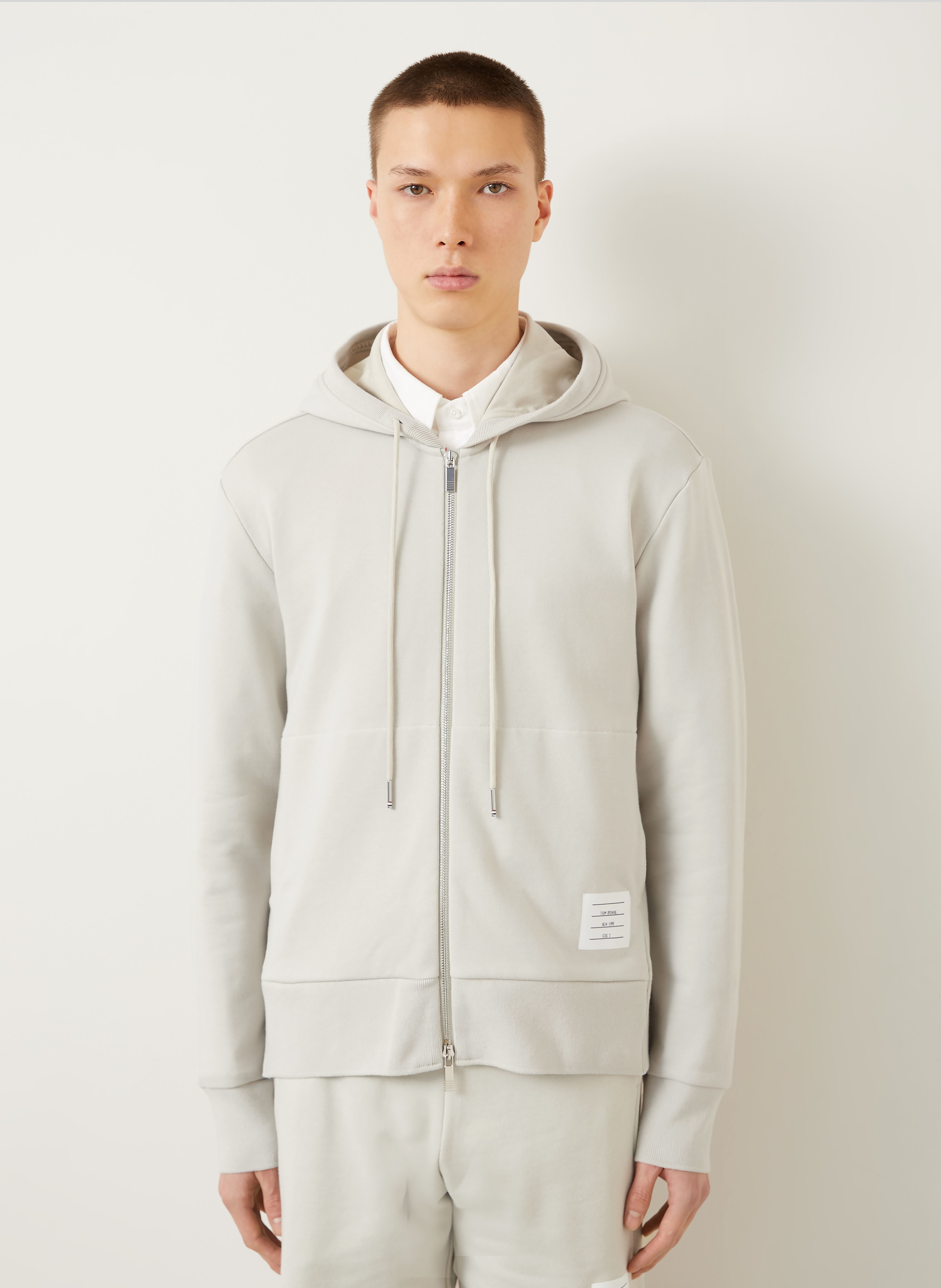 Thumbnail - Thom Browne. Sweatjacke beige