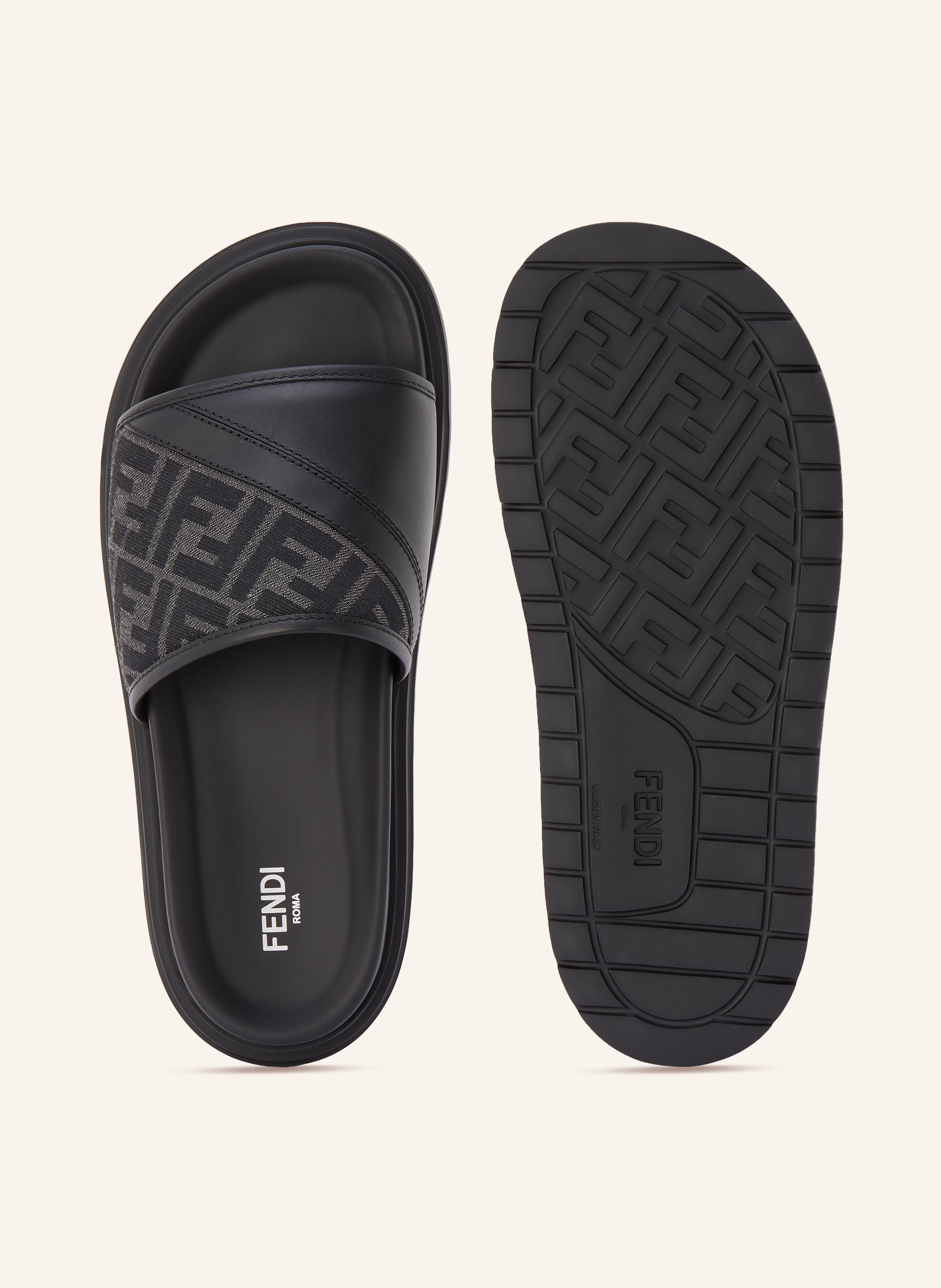 Thumbnail - Fendi Pantoletten schwarz