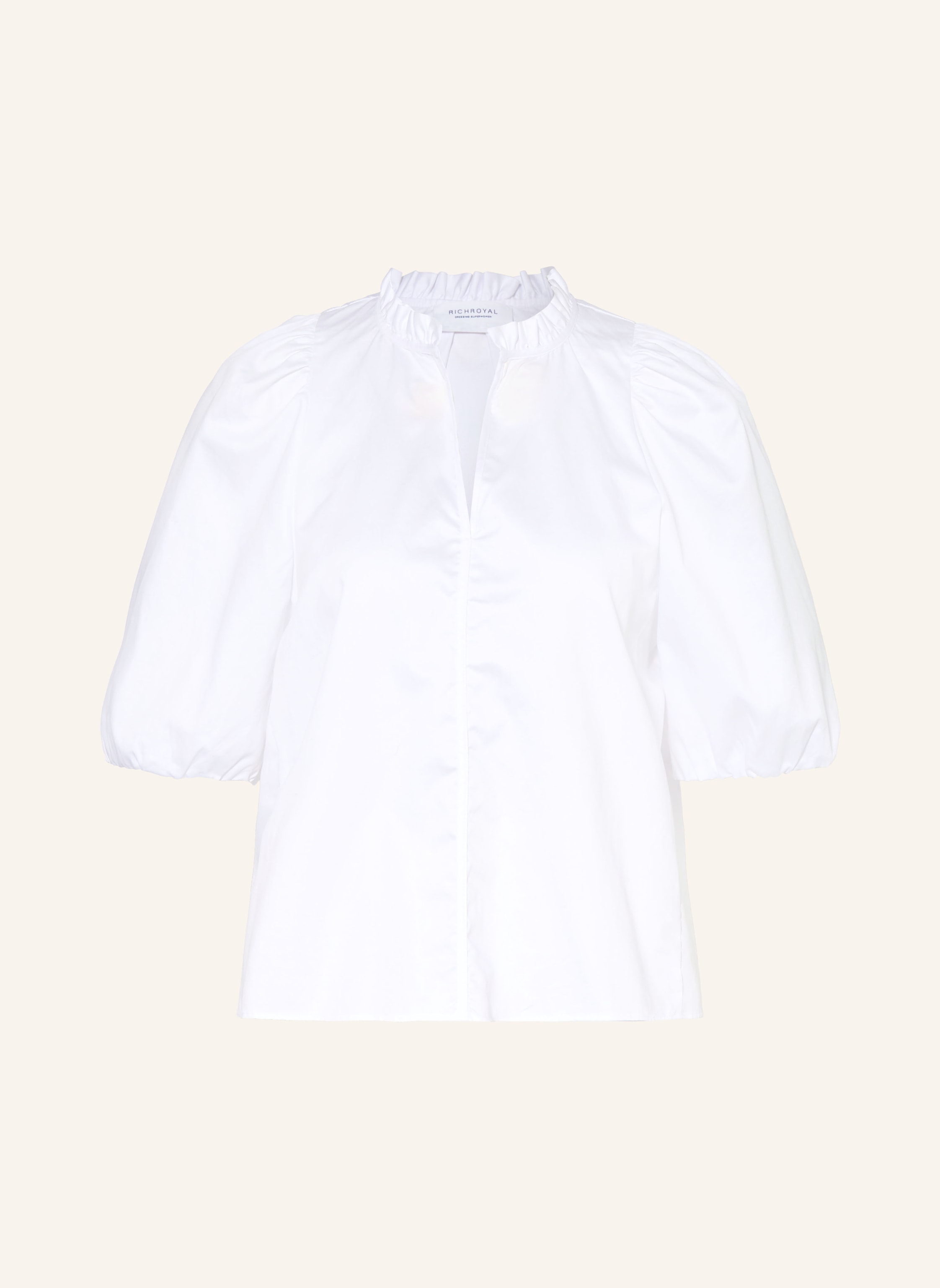 Rich & Royal Blusenshirt Mit Rüschen weiss
