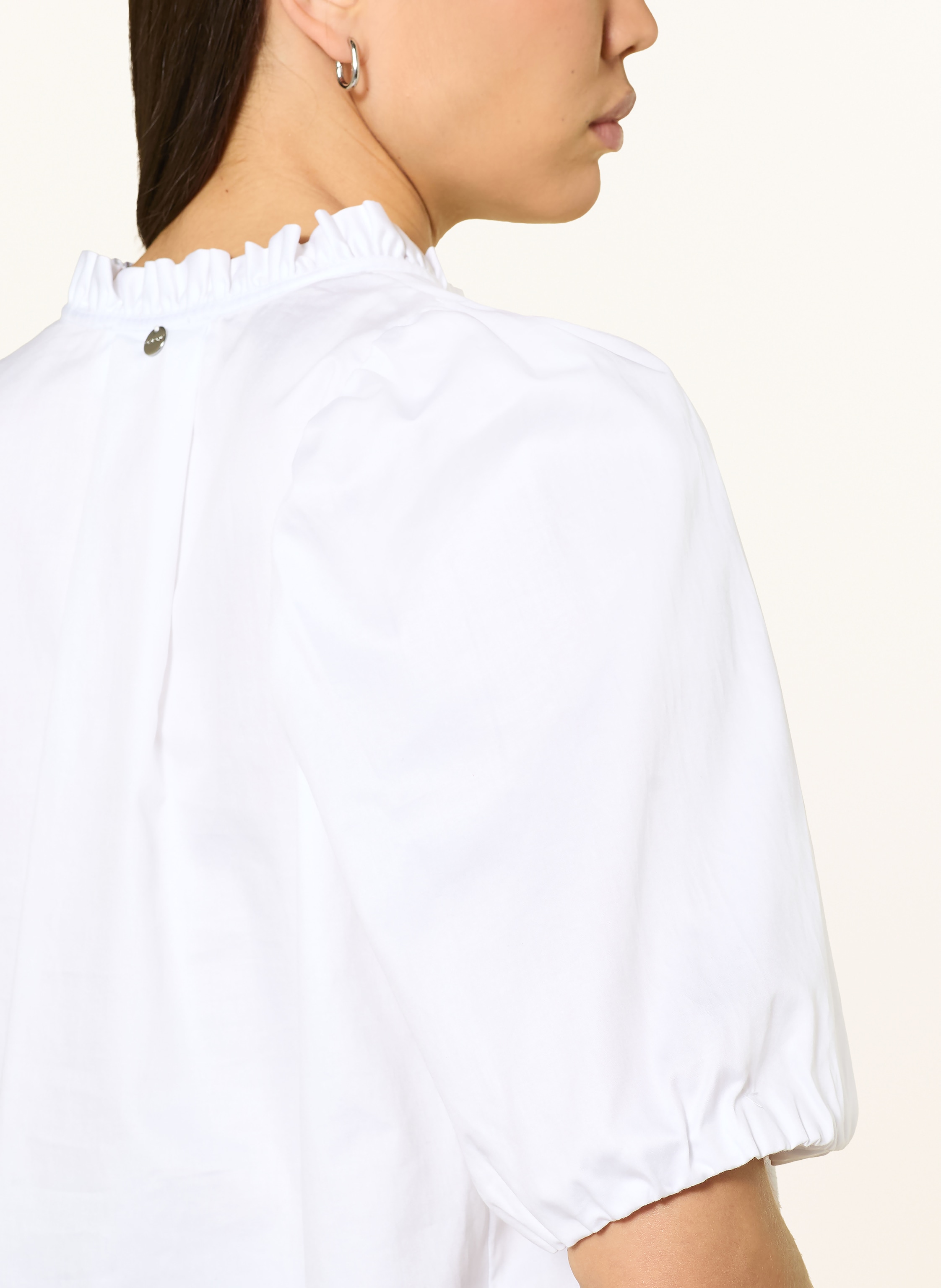 Thumbnail - Rich & Royal Blusenshirt Mit Rüschen weiss