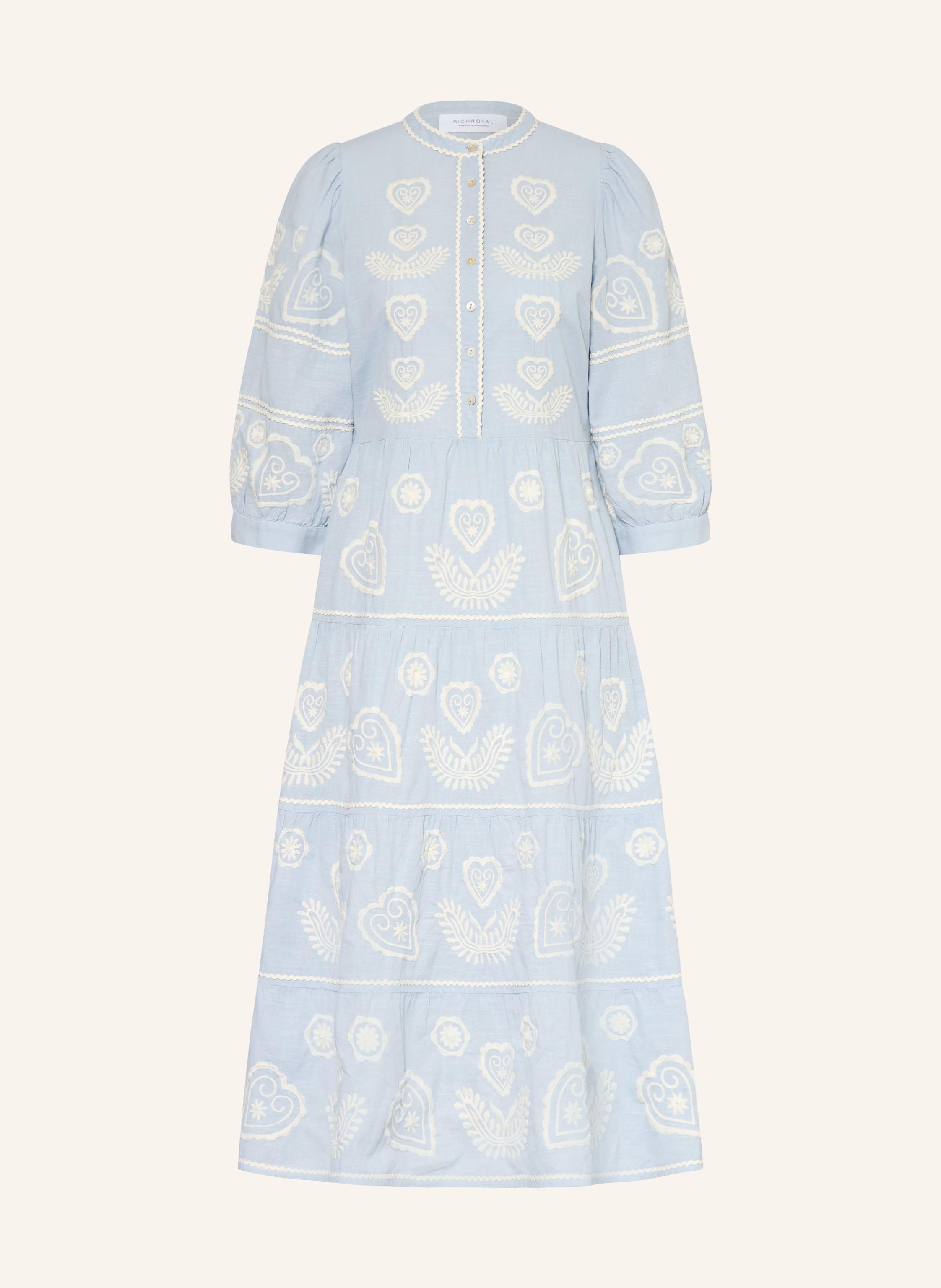 Rich & Royal Kleid Mit 3/4-Arm blau