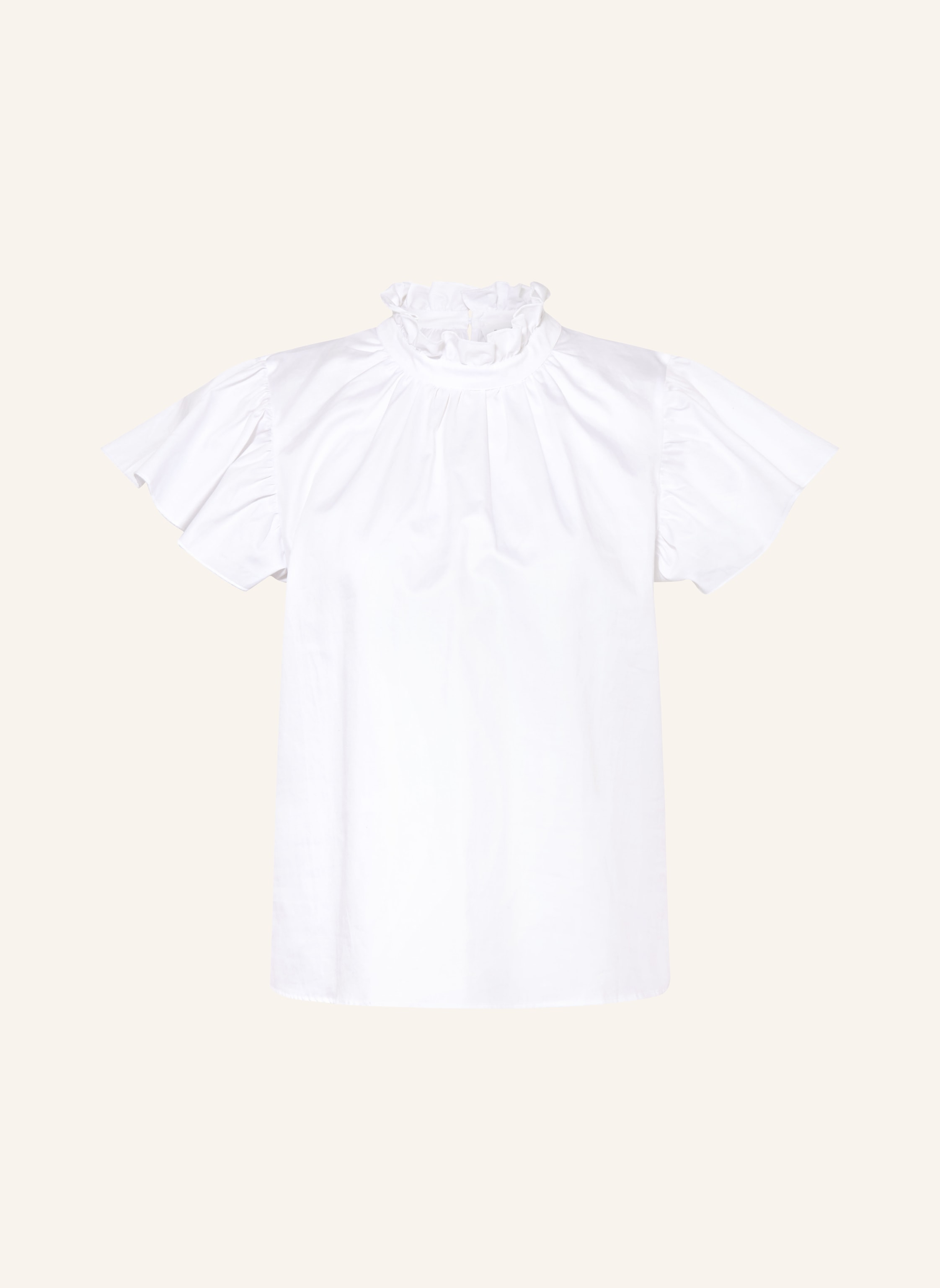 Rich & Royal Blusenshirt Mit Rüschen weiss