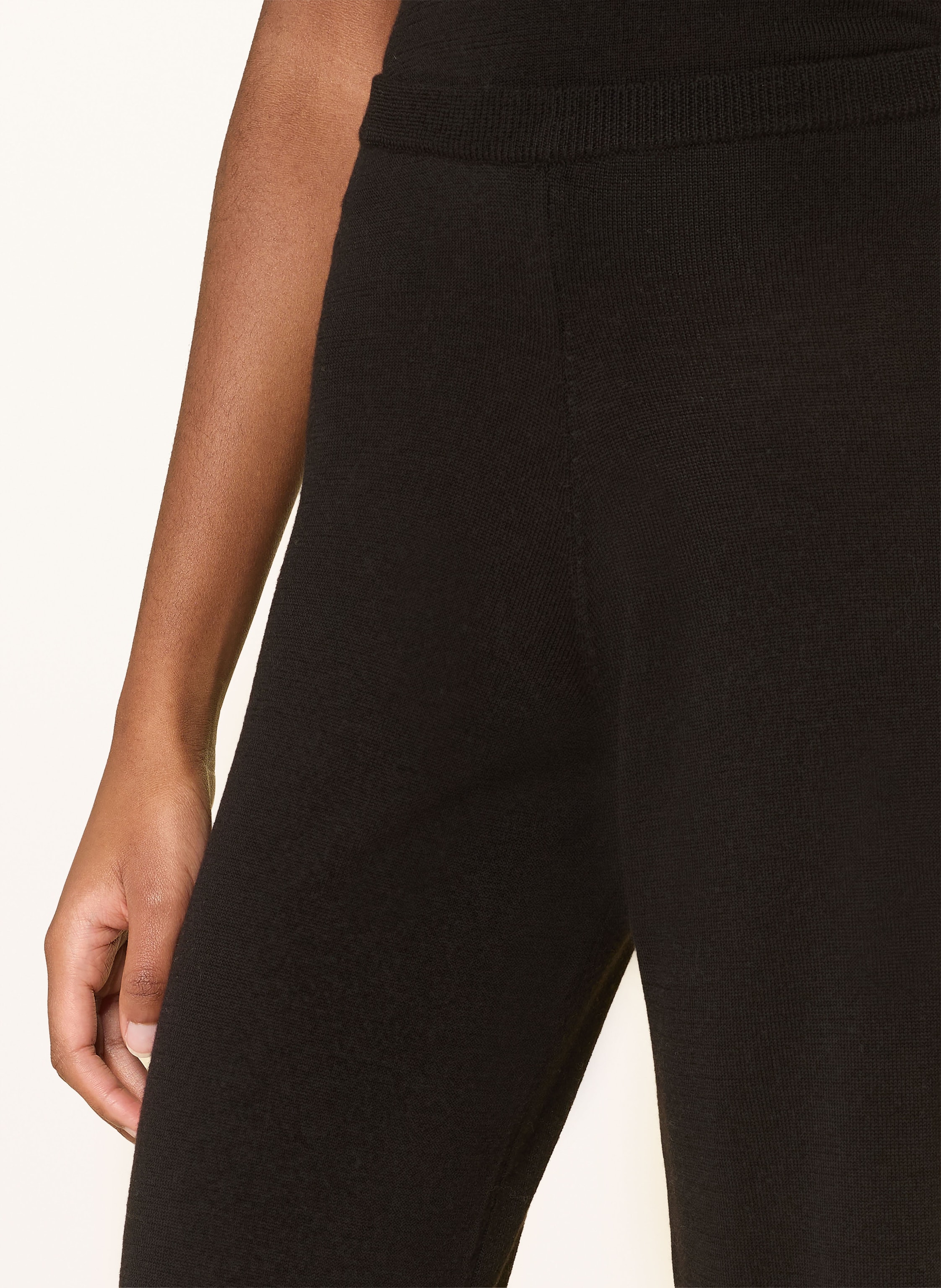 Thumbnail - By Aylin Koenig Strickhose Jolie Aus Merinowolle beige