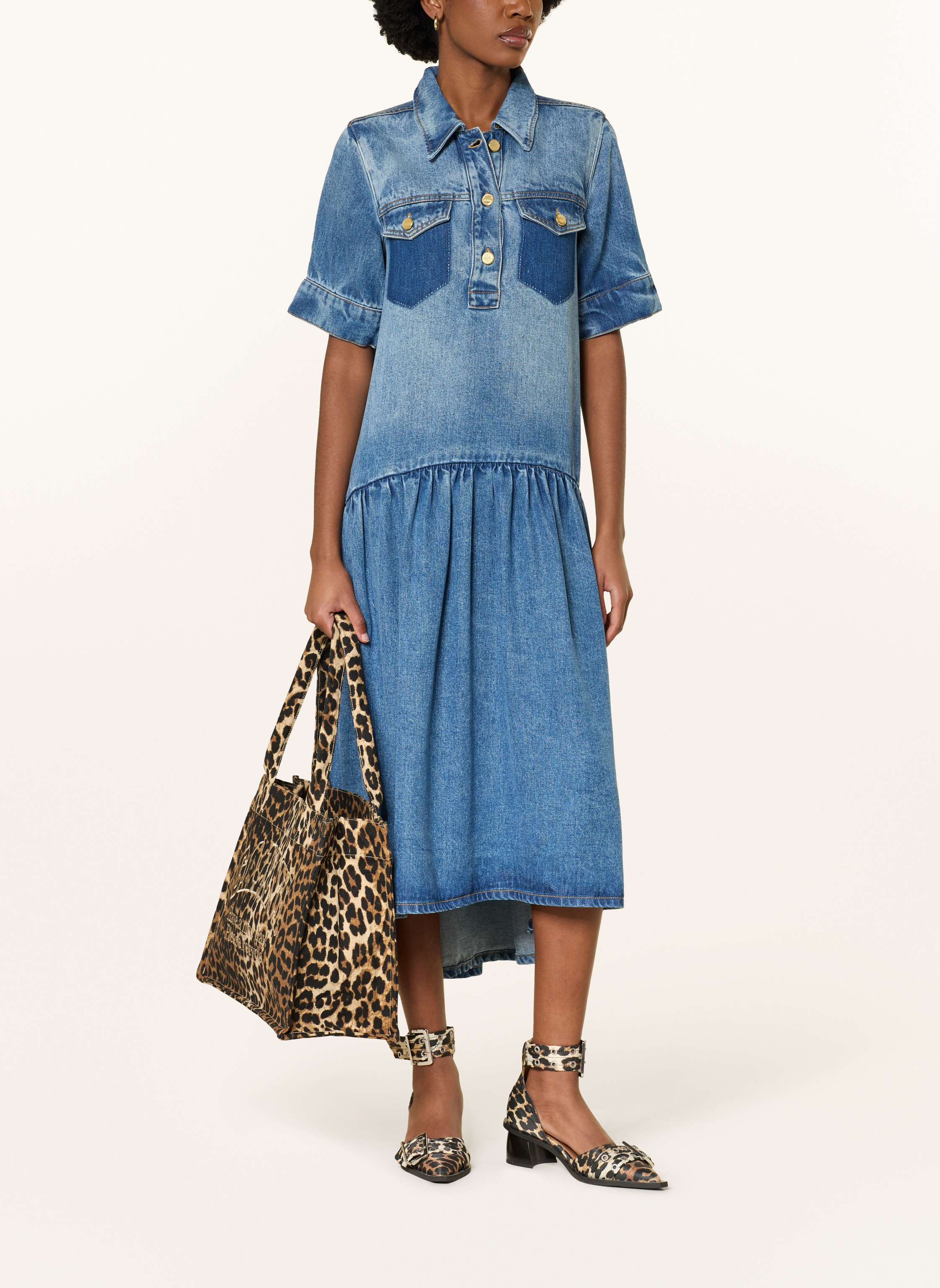 Thumbnail - Ganni Shopper braun