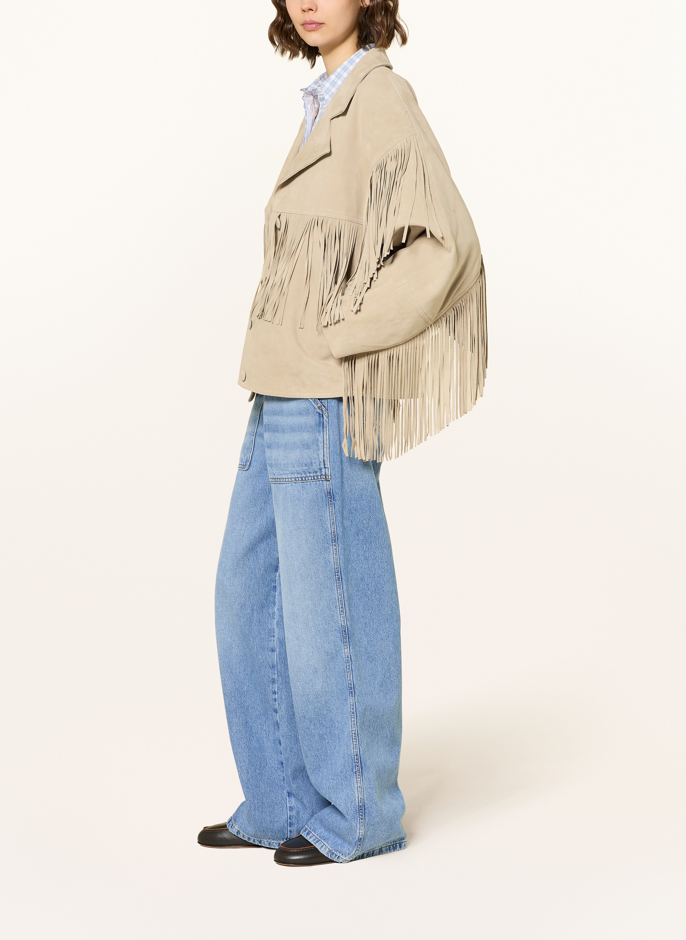 Thumbnail - Sandro Wide Leg Jeans blau