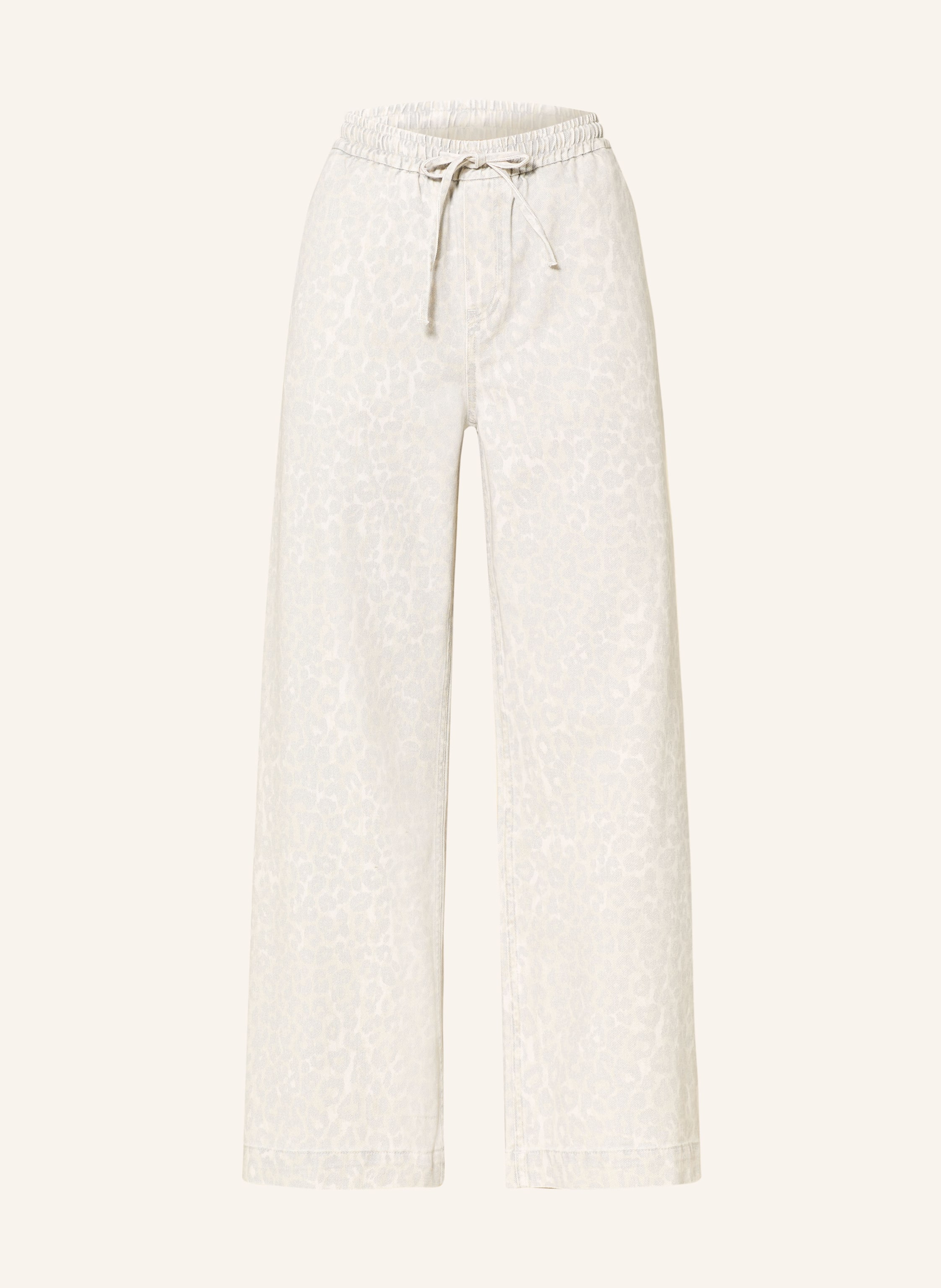 Washed Lala Lala Berlin Wide Leg Jeans PALOMA in washed cream leo
