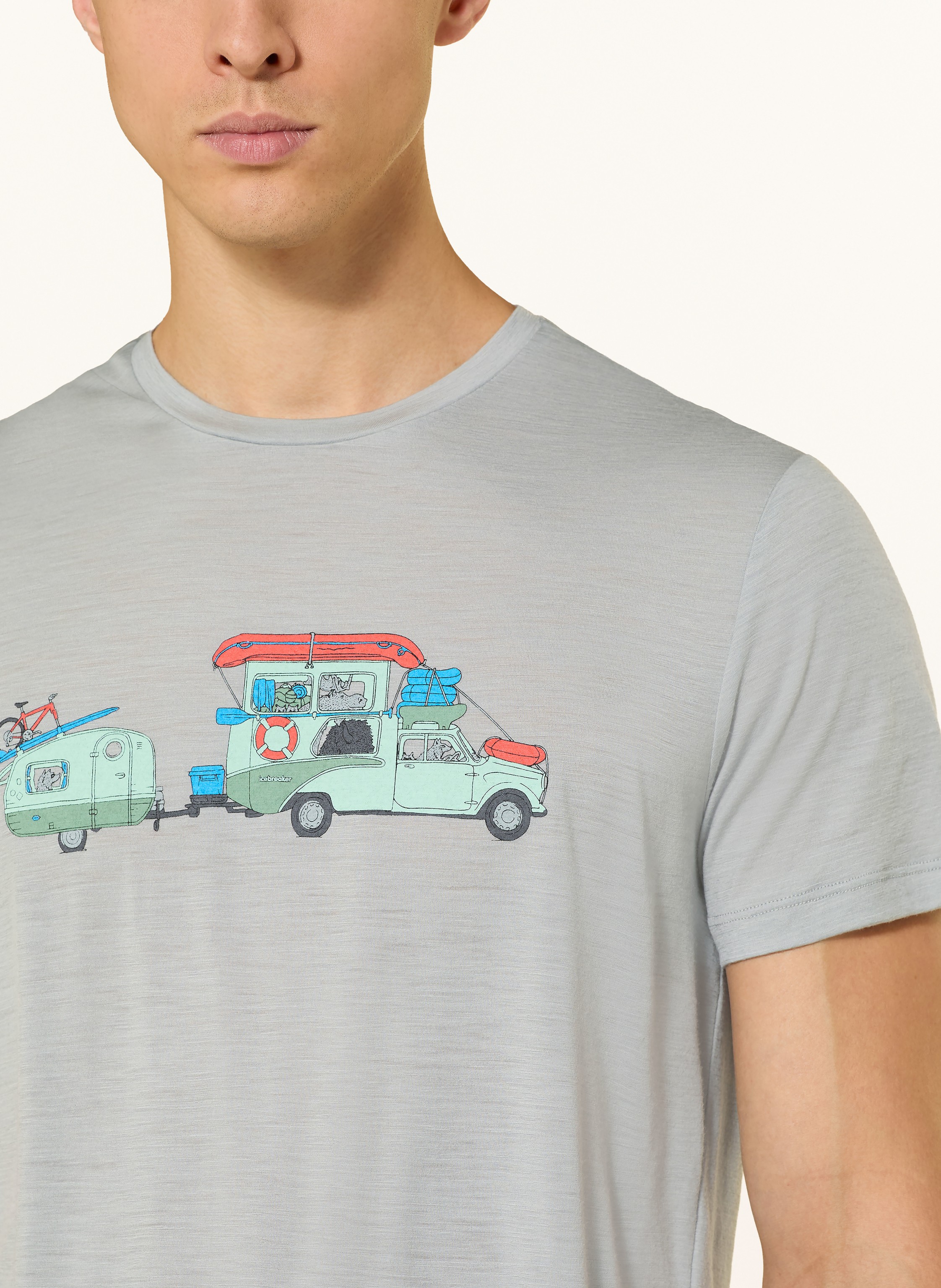 Thumbnail - Icebreaker T-Shirt Merino 150 Tech Lite grau