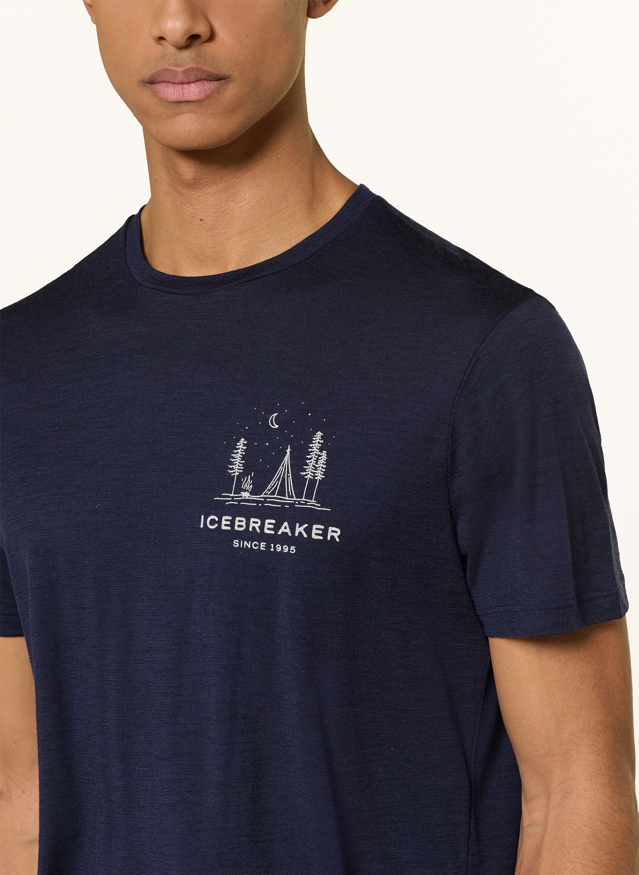Thumbnail - Icebreaker Funktionsshirt Merino 150 Tech Lite Peaceful Pass Aus Merinowolle blau