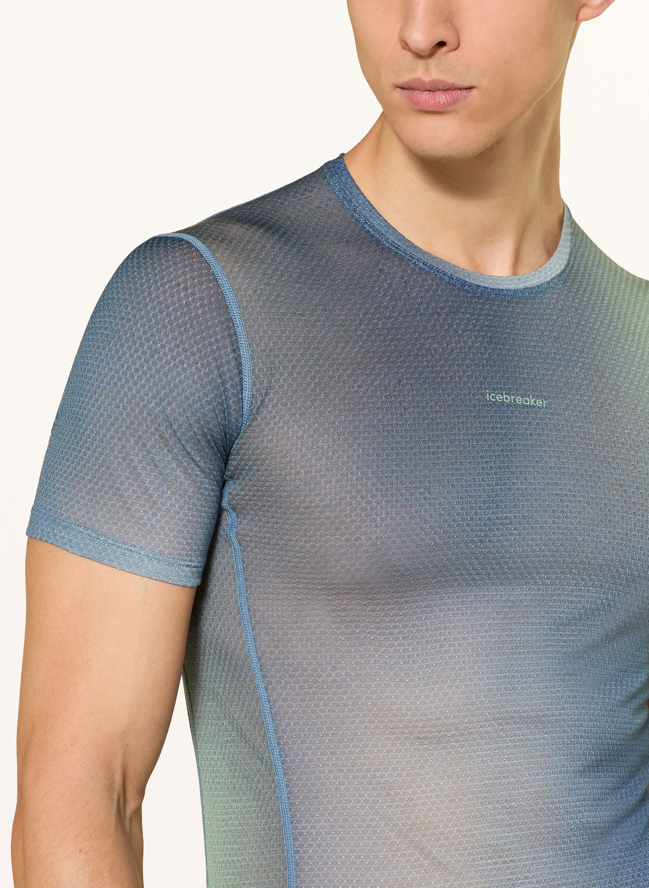 Thumbnail - Icebreaker T-Shirt Merinomix 75 Cool-Lite™ Featherlight™ blau