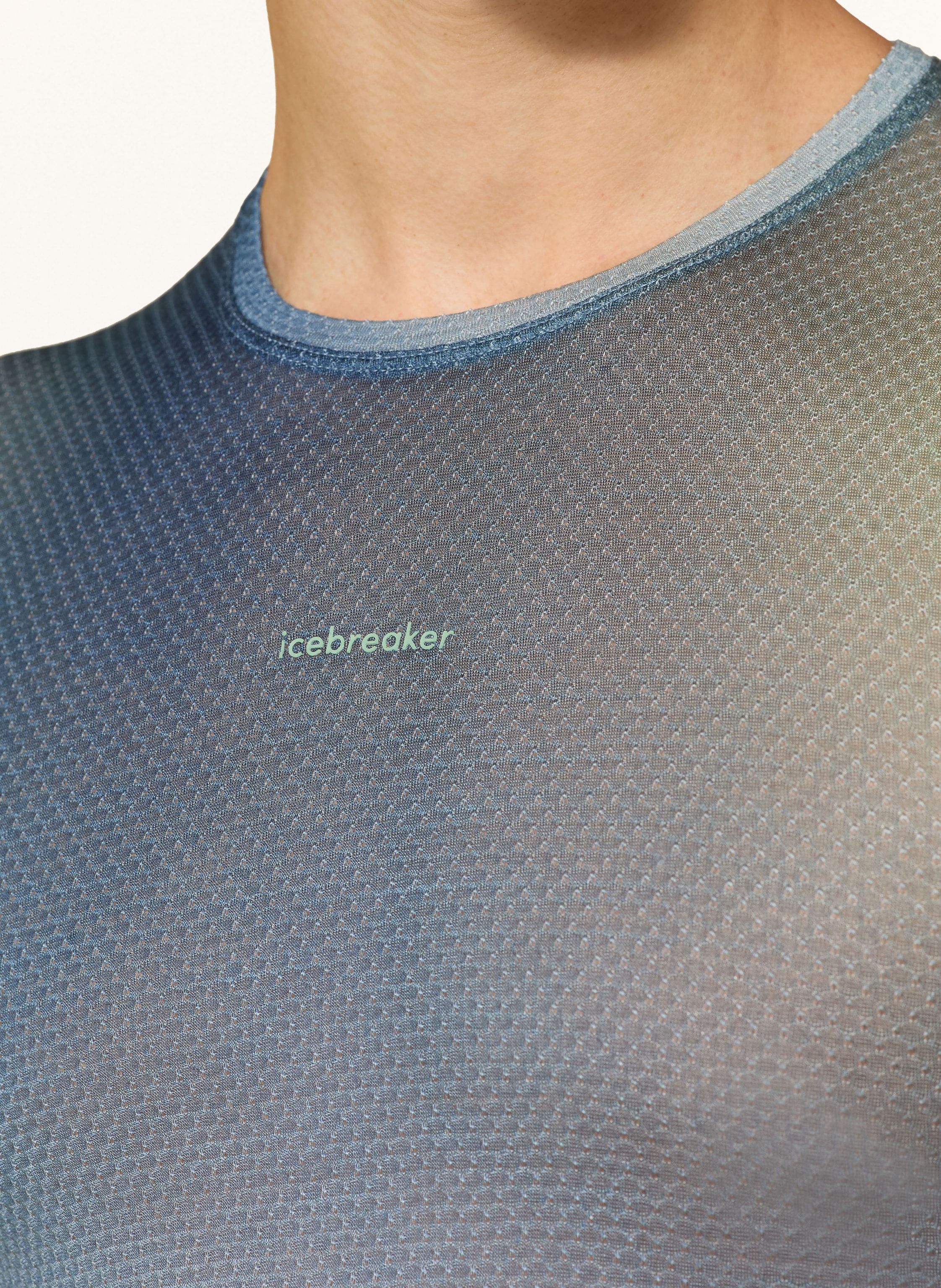 Thumbnail - Icebreaker T-Shirt Merinomix 75 Cool-Lite™ Featherlight™ blau