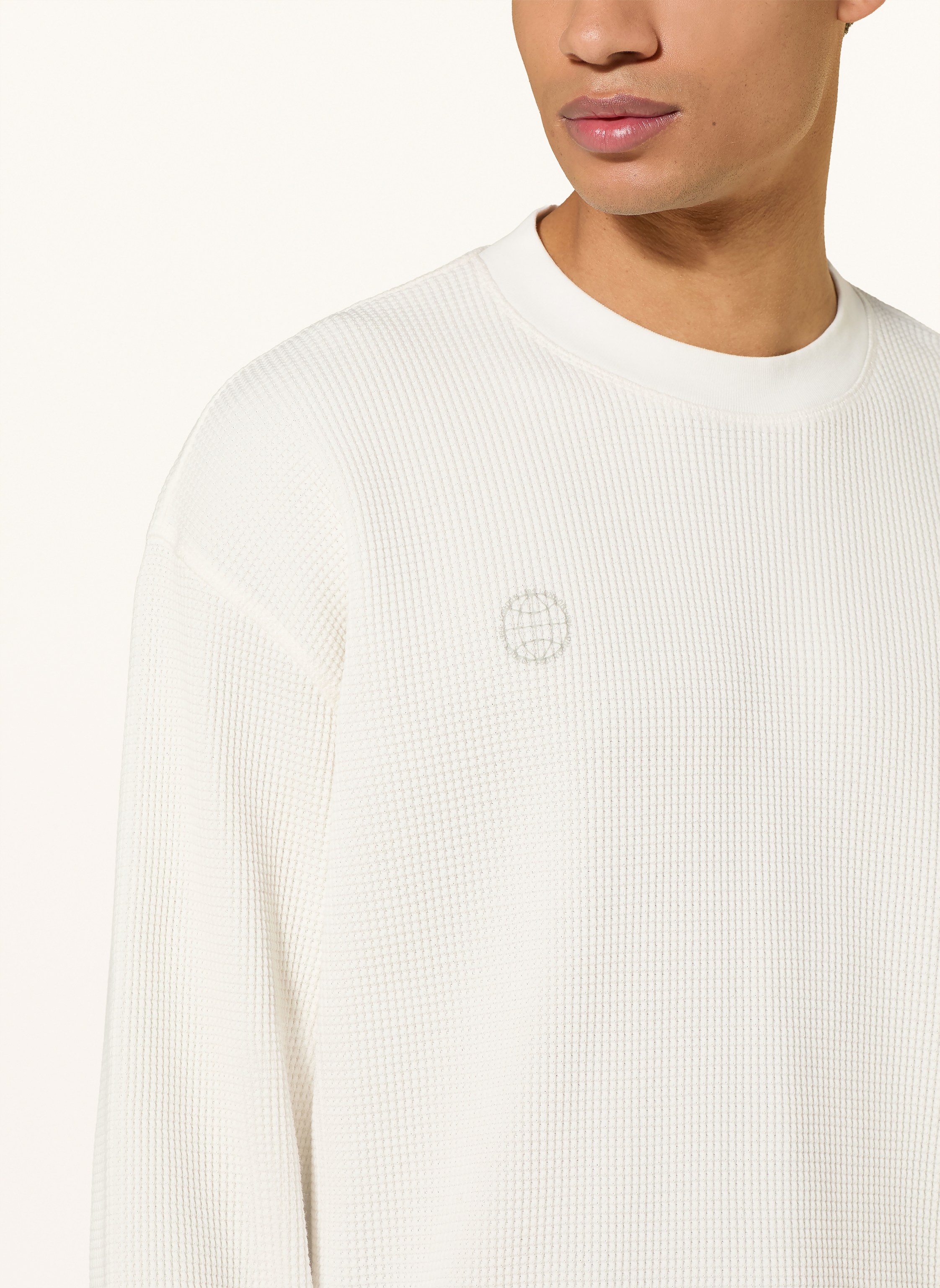 Thumbnail - Allsaints Oversized-Pullover Emblem weiss