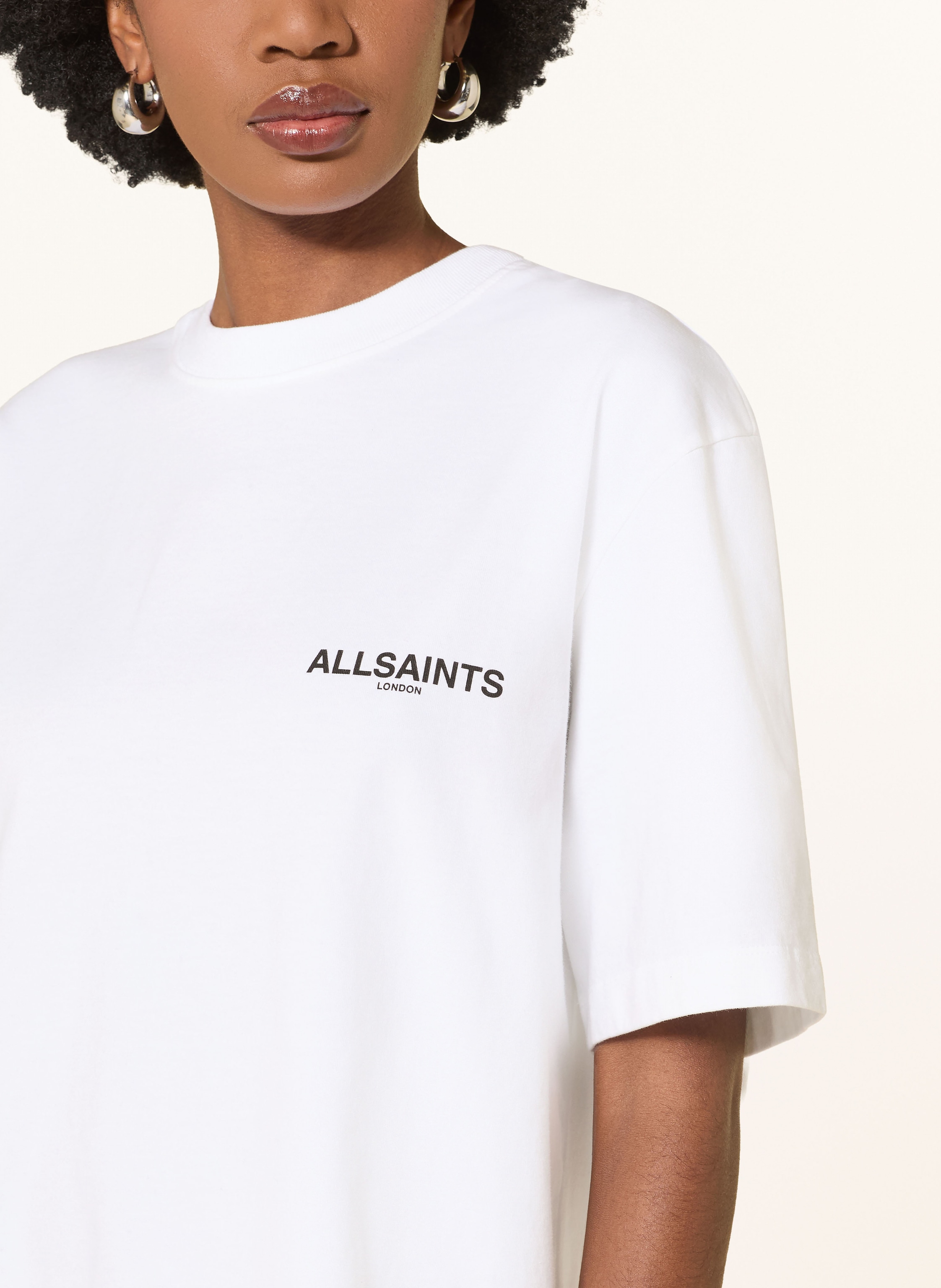 Thumbnail - Allsaints Jerseykleid Halis weiss