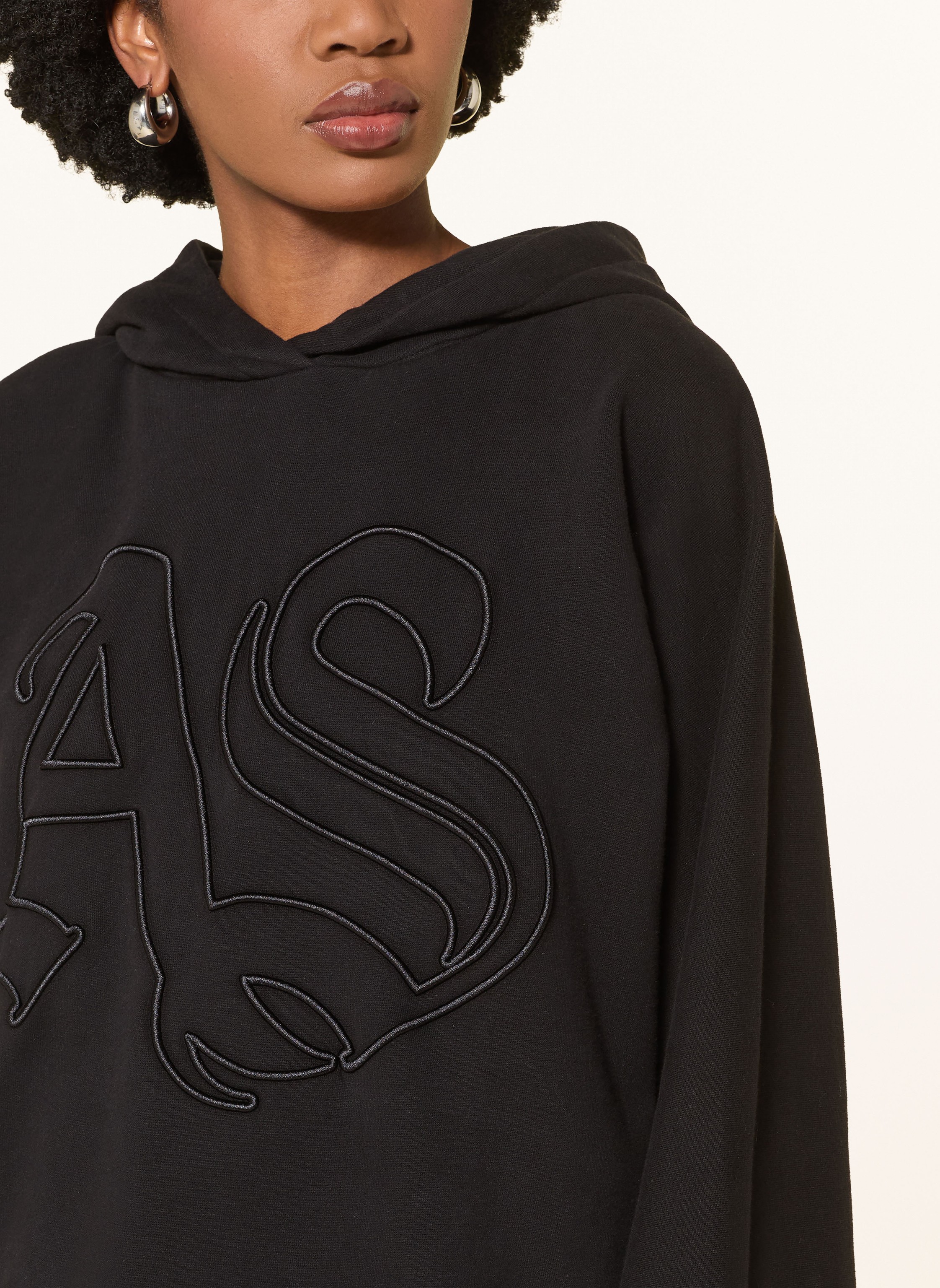 Thumbnail - Allsaints Oversized-Hoodie Artia schwarz