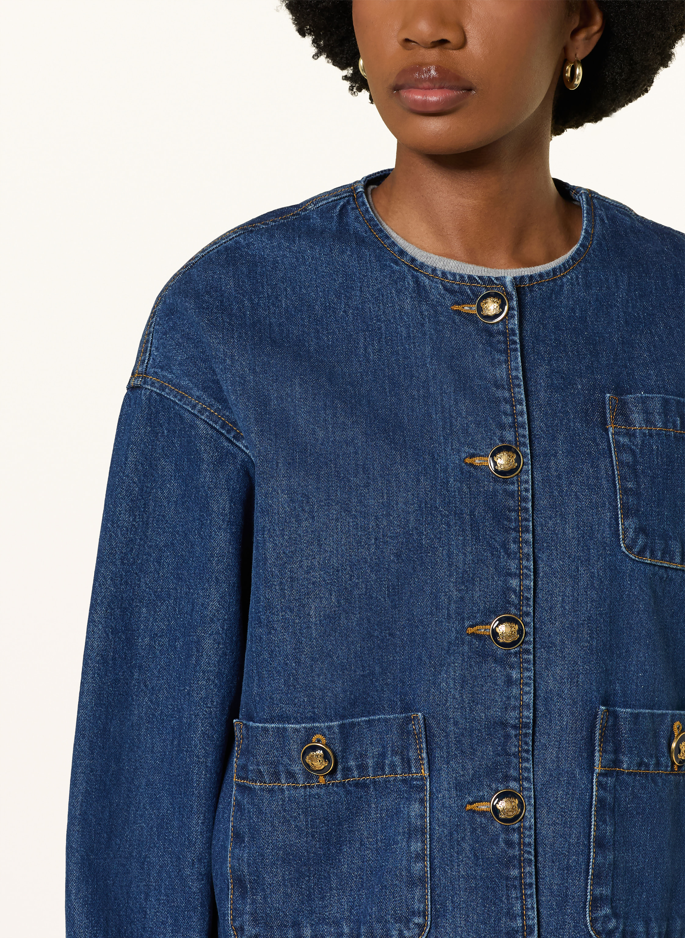 Thumbnail - Sandro Jeansjacke blau