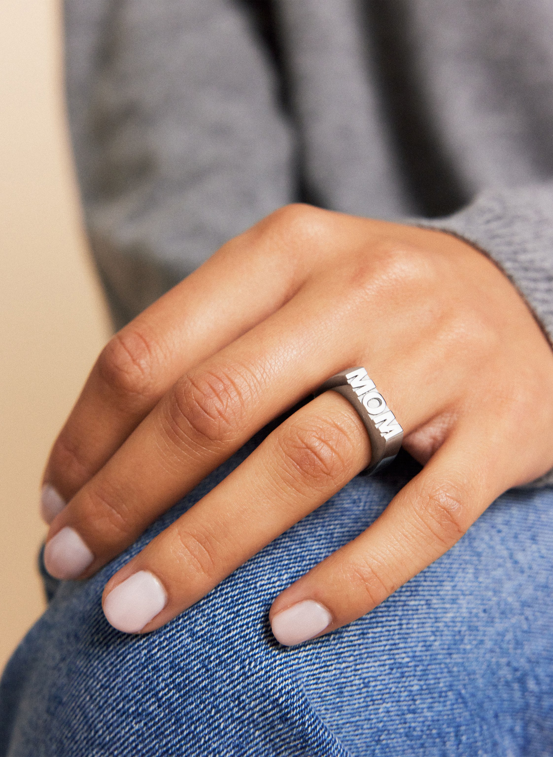 Thumbnail - Edblad Ring Signet Mom silber