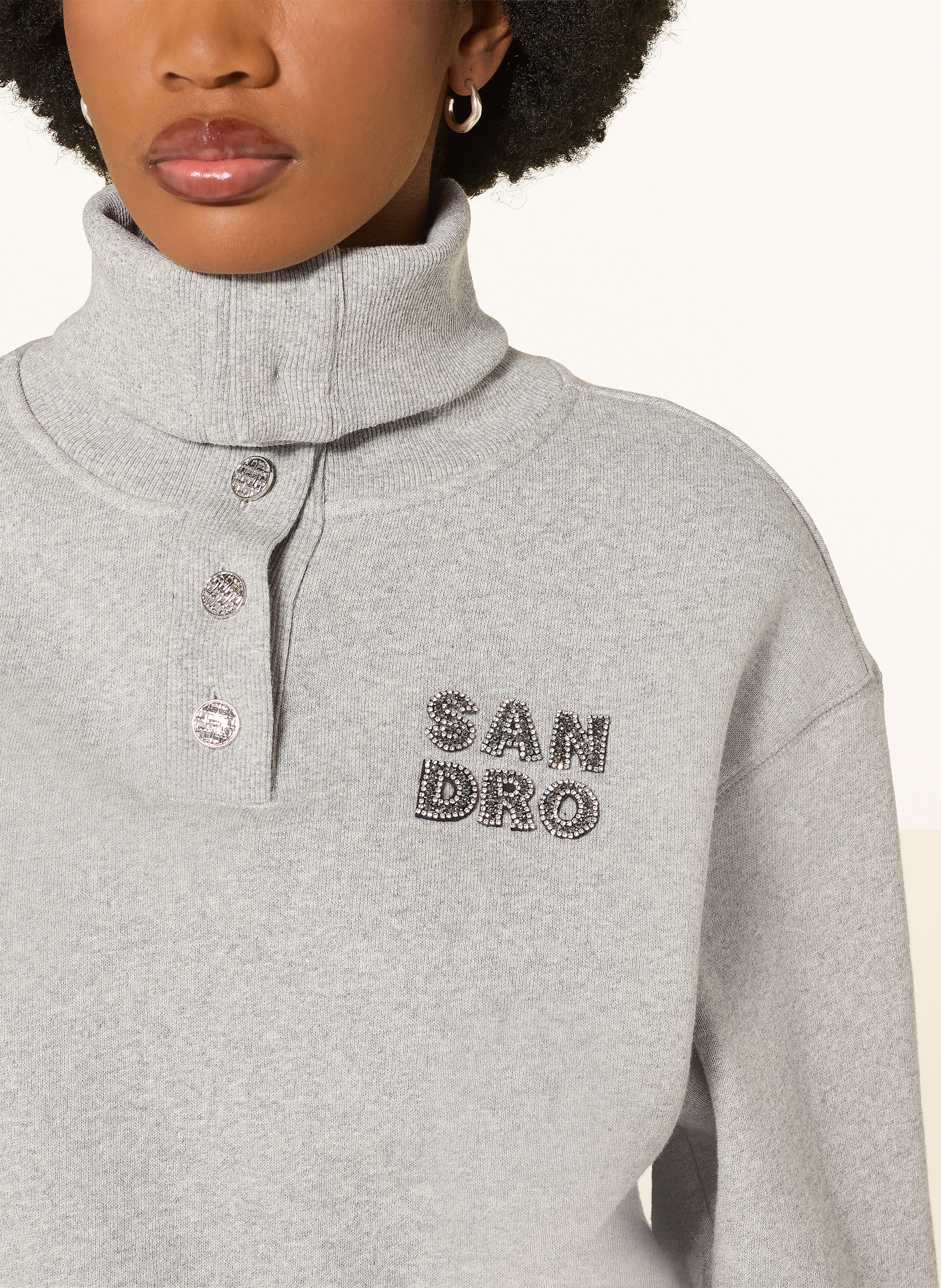 Thumbnail - Sandro Troyer Mit Schmucksteinen grau