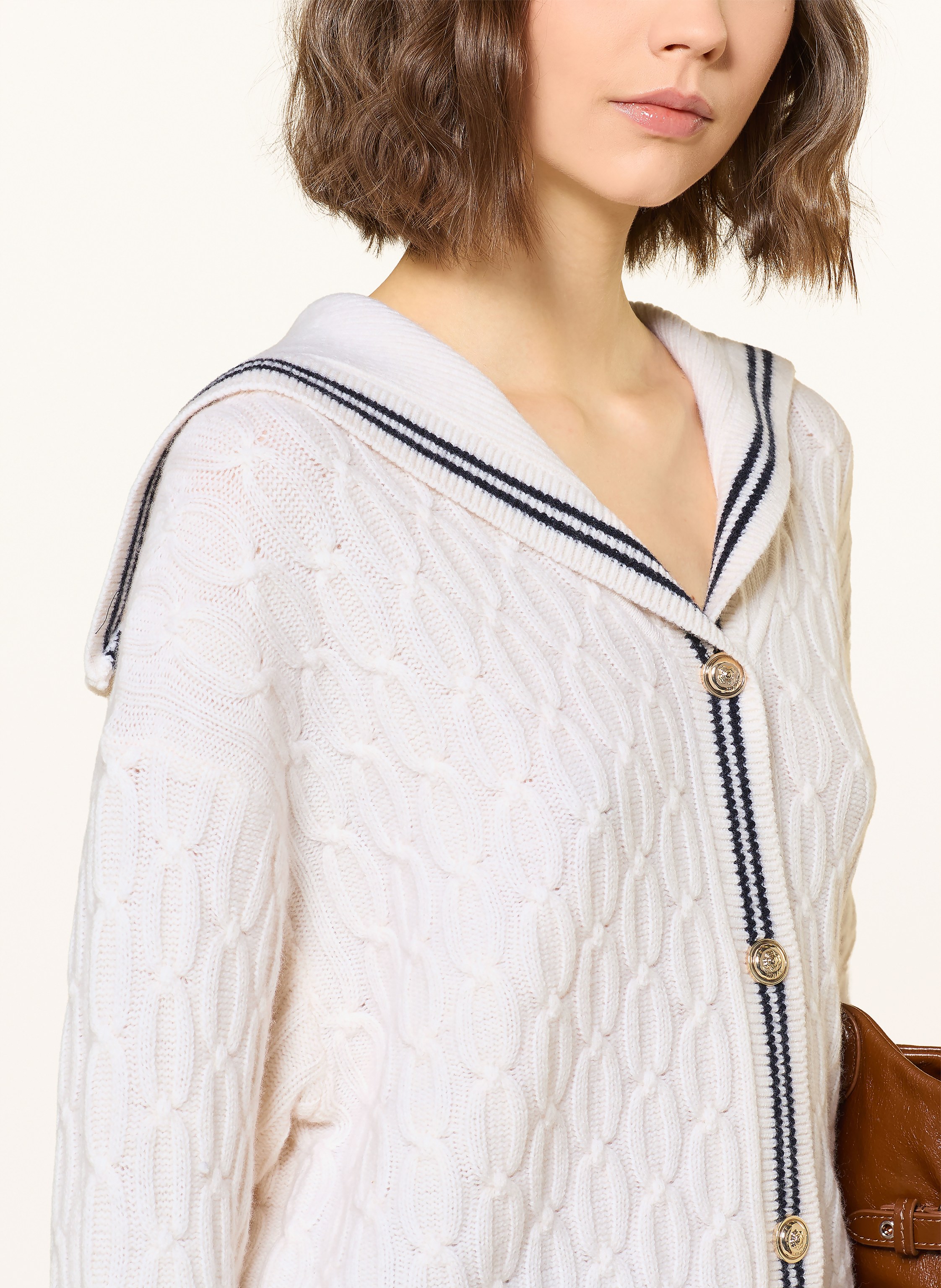 Thumbnail - Maje Strickjacke weiss