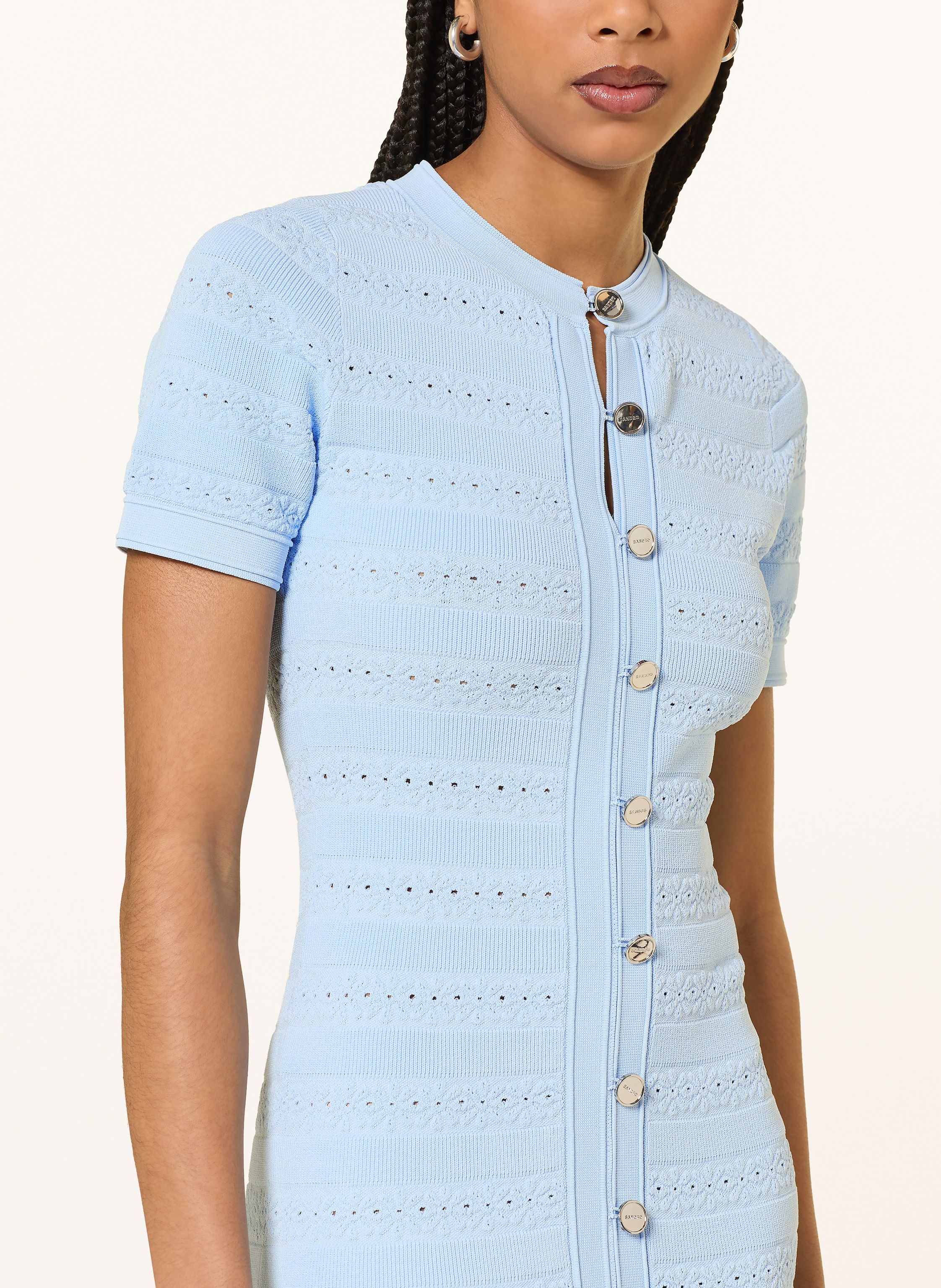 Thumbnail - Sandro Strickkleid blau